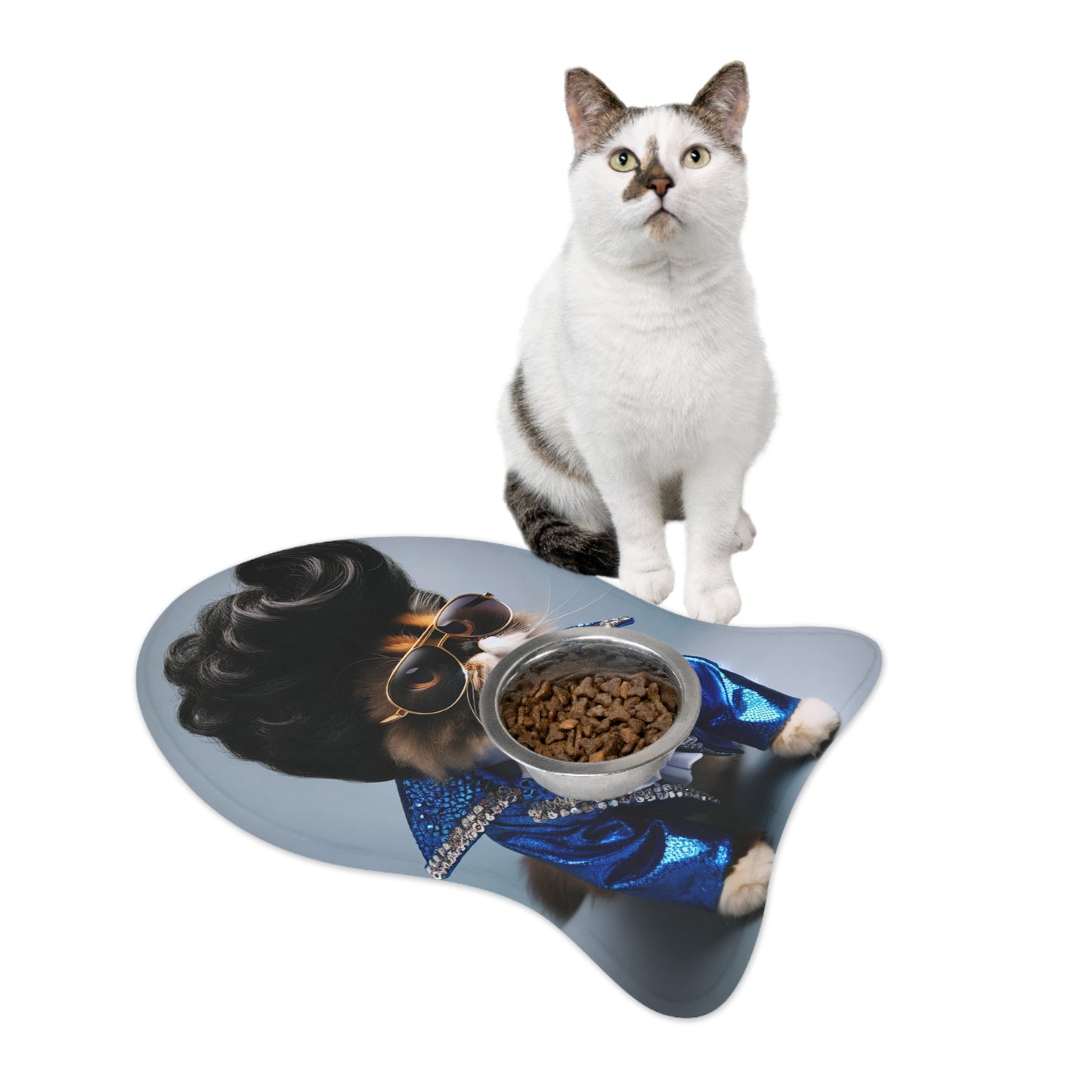 Stylish Pet Feeding Mats for Trendy Pets, Cute Cat Accessories, Pet Supplies, Christmas Gifts for Pet Lovers, Funny Pet Decor