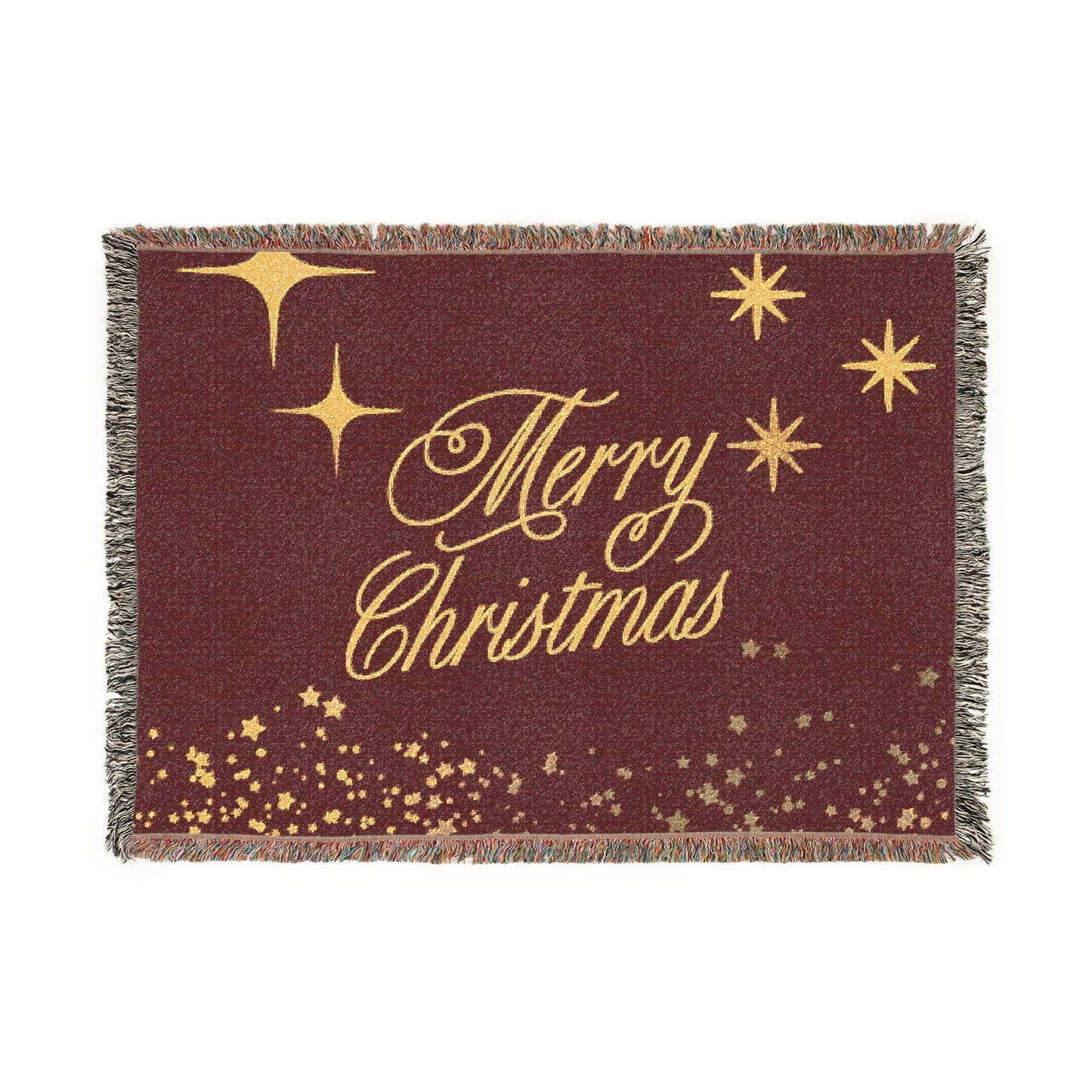 Cozy Christmas Woven Blanket - Festive Holiday Decor, Gift for Families, Winter Warmth, Decorative Throw, Holiday Celebration