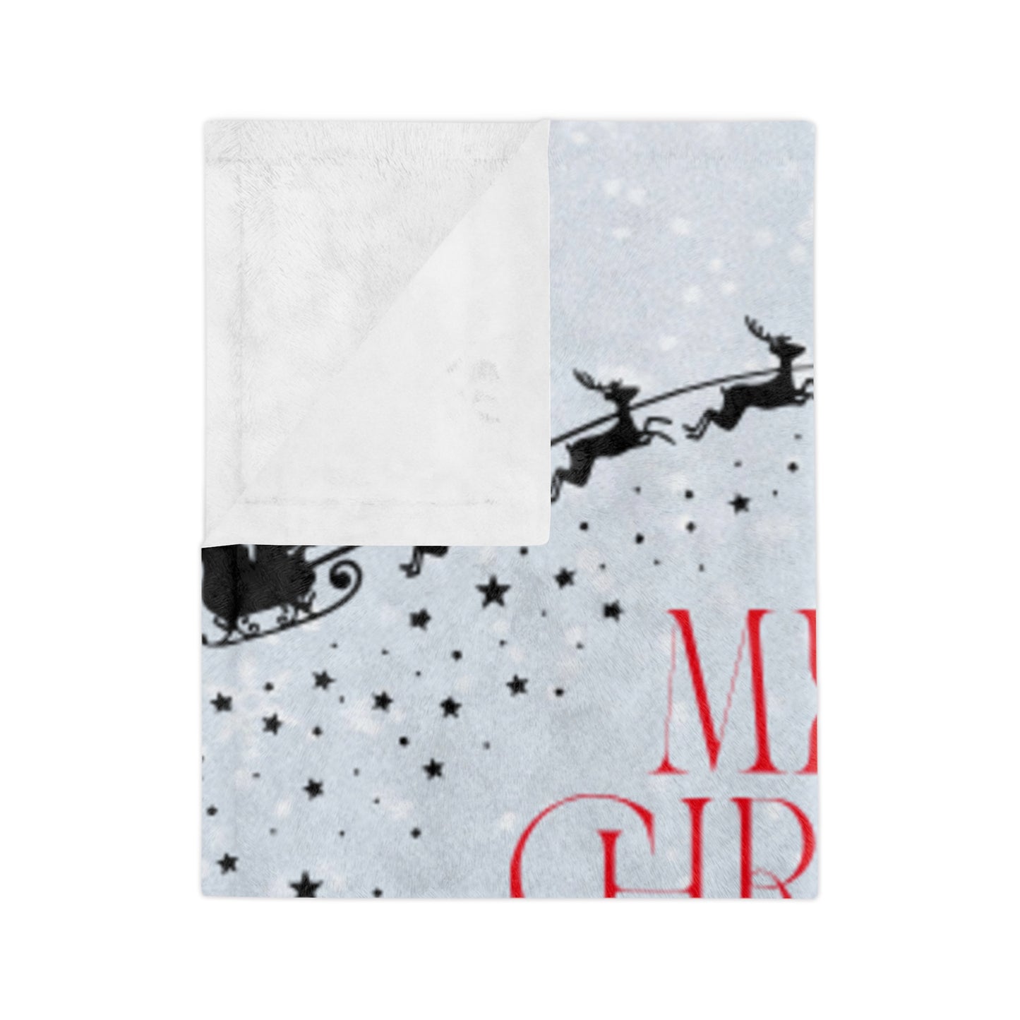 Christmas Velveteen Microfiber Blanket, Cozy Holiday Decor, Snowy Scene Throw, Gift for Her, Winter Warmth, Festive Home Accessory