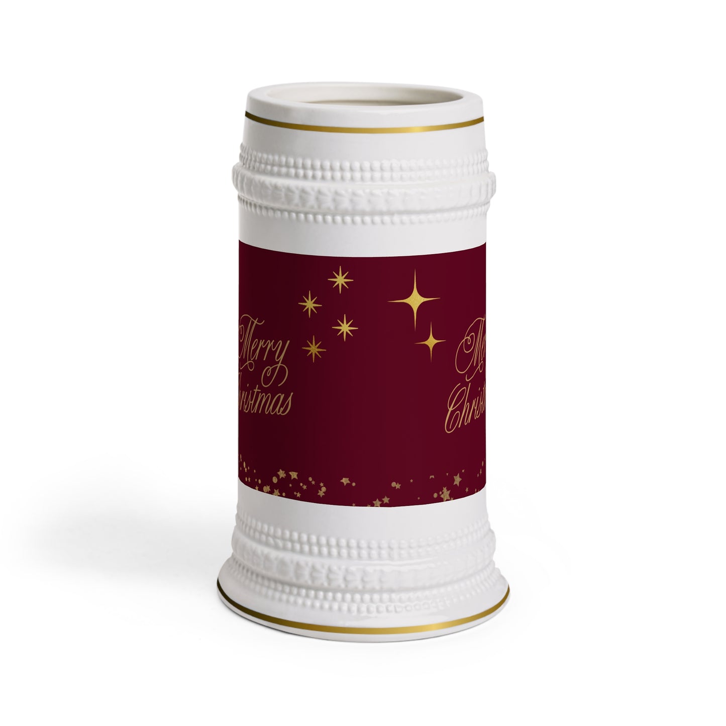 Festive Beer Stein Mug - Merry Christmas Gift, Holiday Decor, Unique Party Cup, Custom Celebration Drinkware, Home Bar Accessory