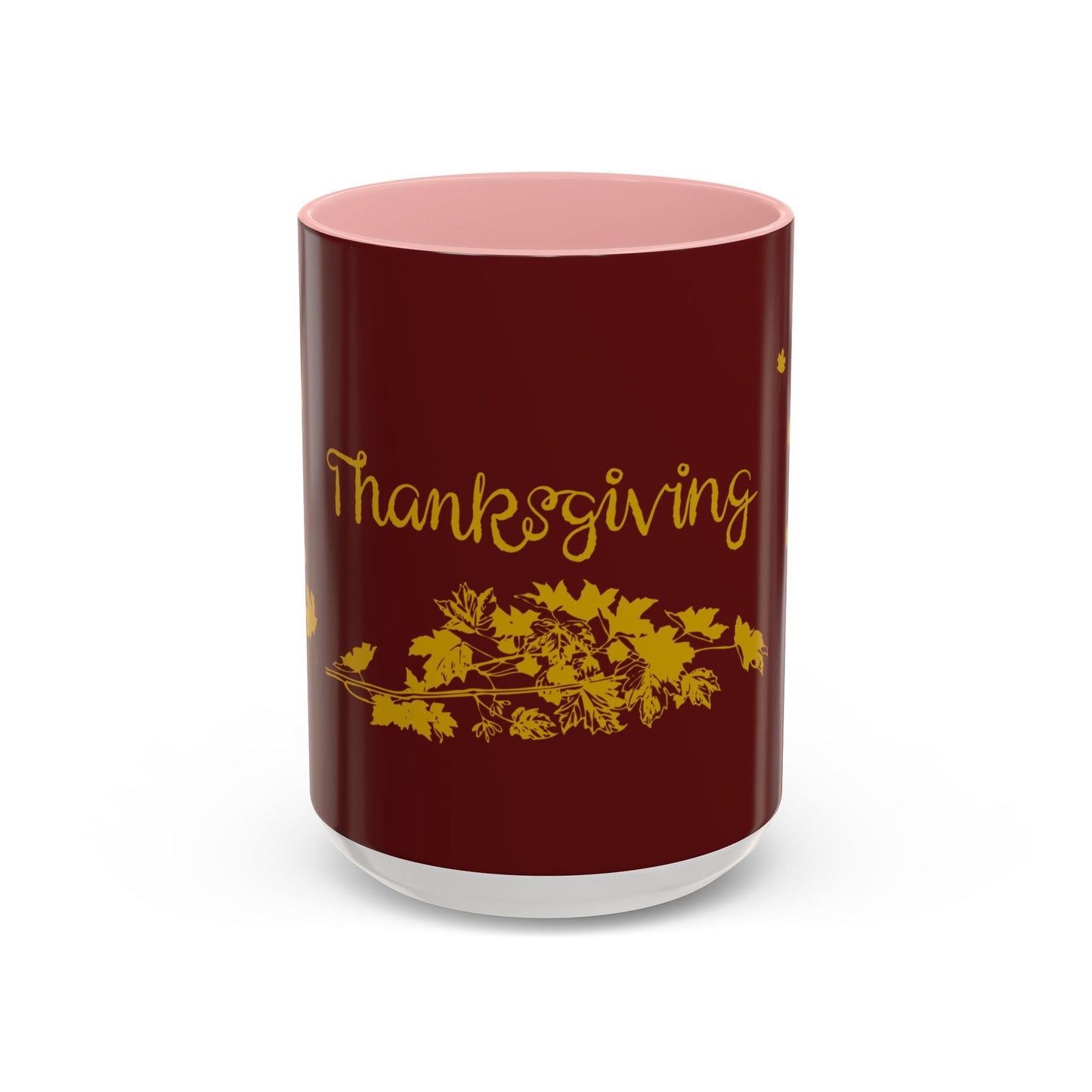 Thanksgiving Accent Coffee Mug, Fall Harvest Mug, Autumn Coffee Cup, Holiday Gift Mug, Seasonal Home Decor