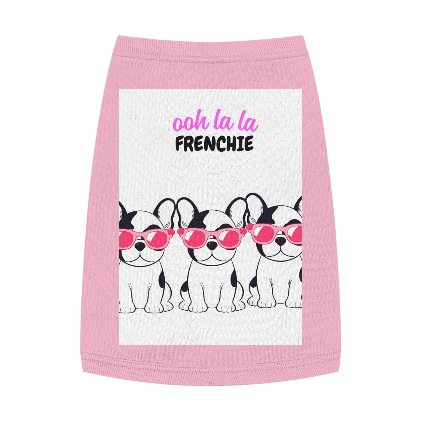 French Bulldog Pet Tank Top, Cute Dog Apparel, Ooh La La Frenchie Shirt, Pet Fashion, Dog Lover Gift