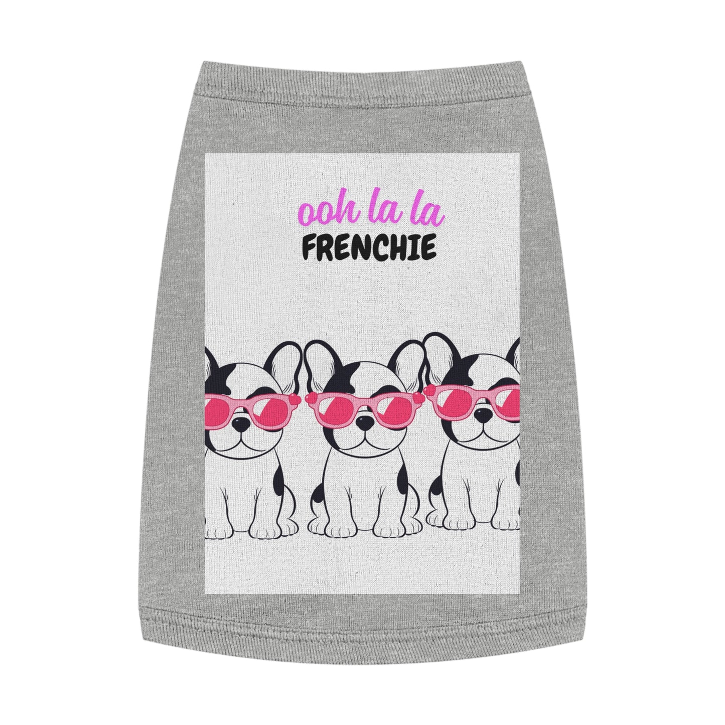 French Bulldog Pet Tank Top, Cute Dog Apparel, Ooh La La Frenchie Shirt, Pet Fashion, Dog Lover Gift