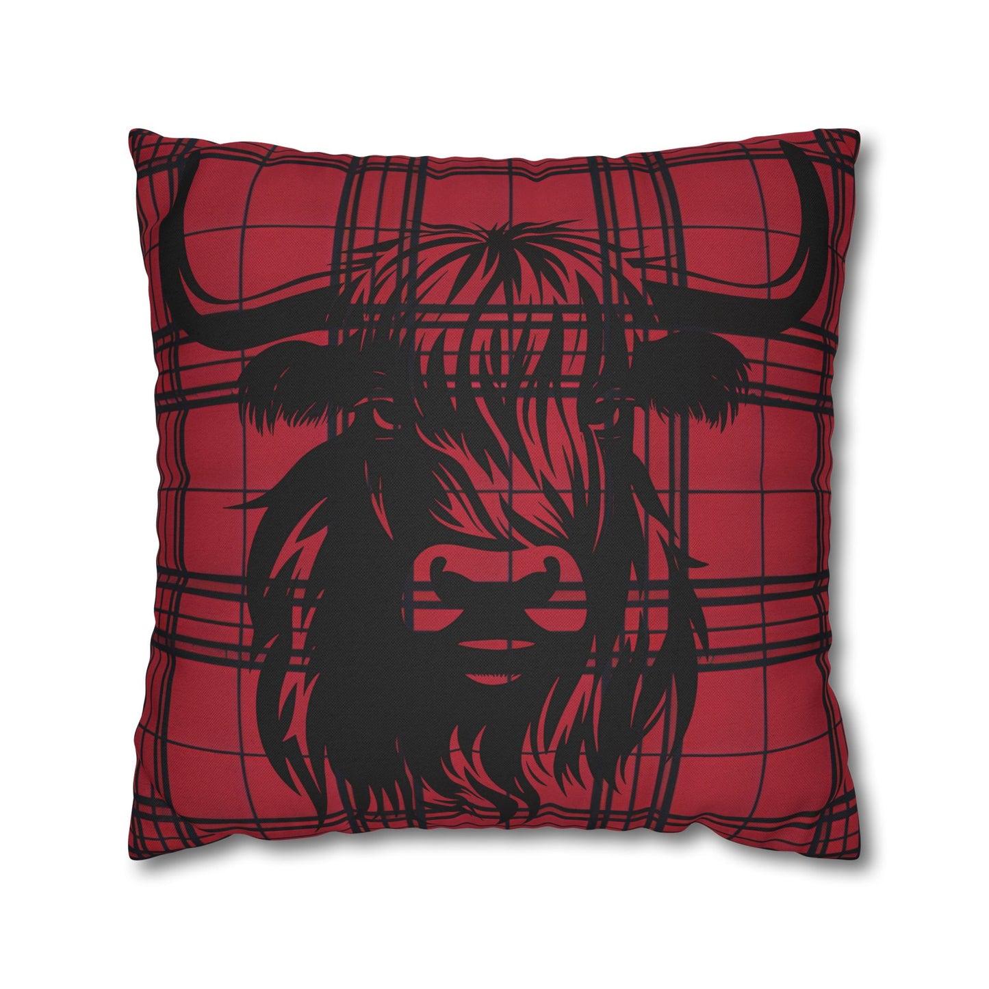 Highland Cow Pillowcase, Rustic Farmhouse Decor, Gift for Animal Lovers, Cozy Home Accent, Wedding or Housewarming Gift