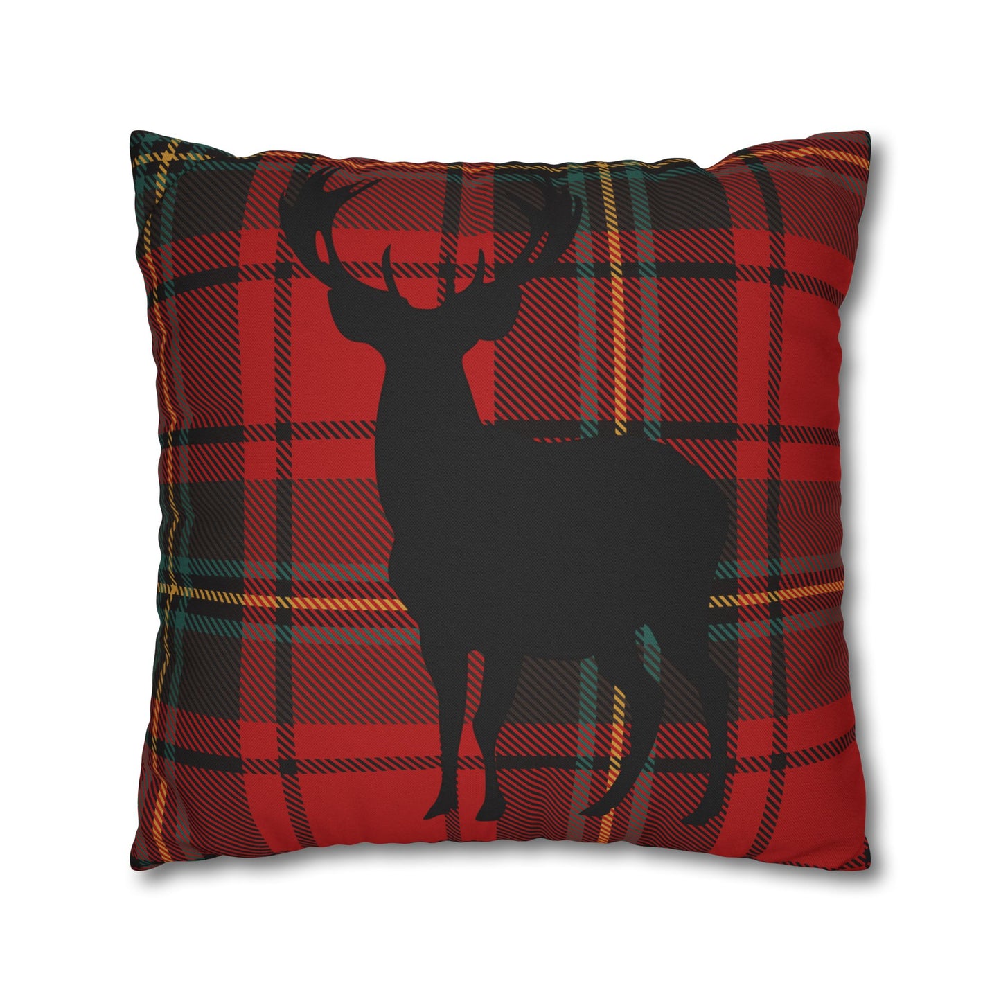 Rustic Deer Plaid Pillowcase