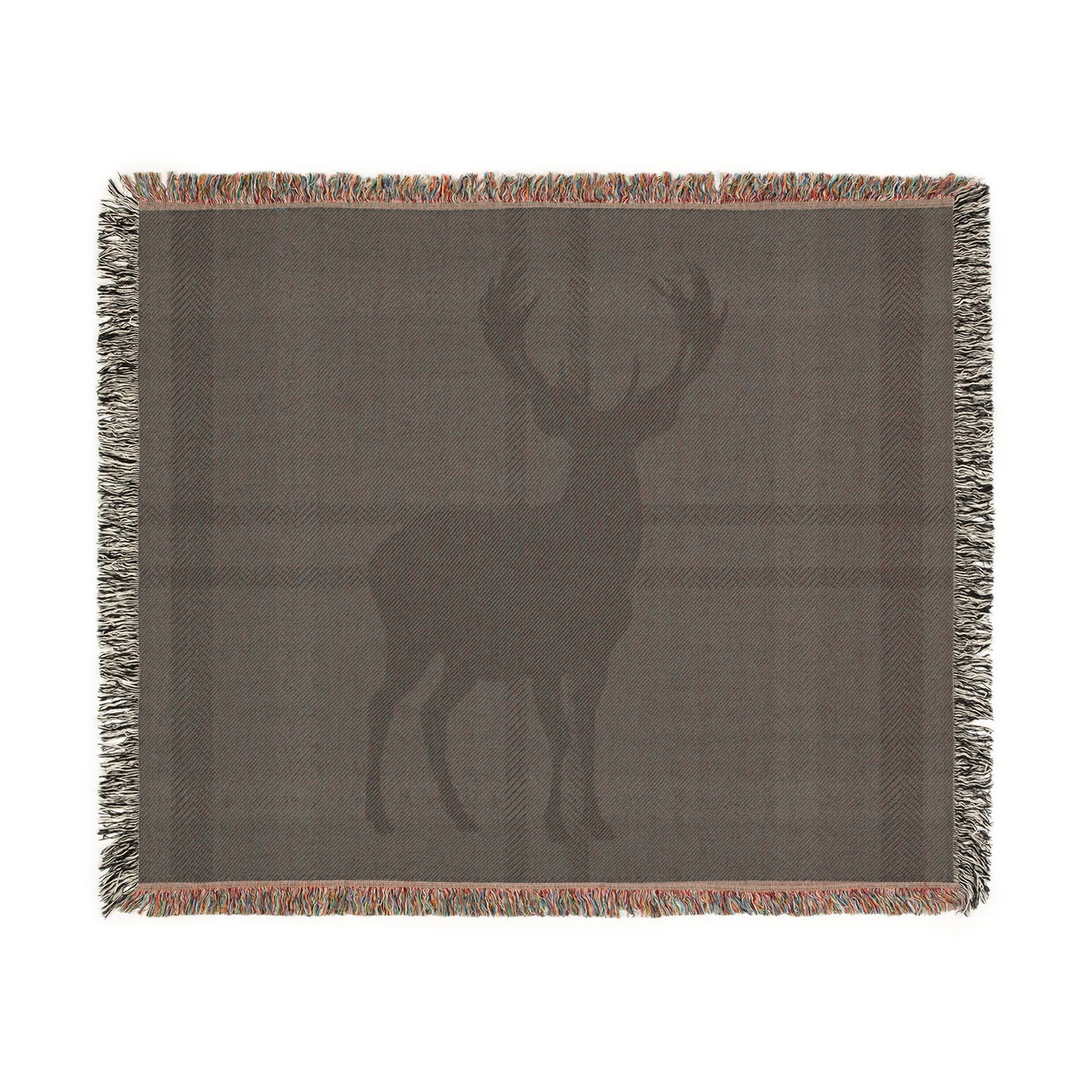 Cozy Deer Woven Blanket for Warmth and Style