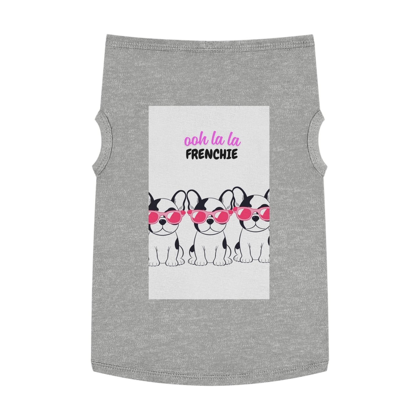 French Bulldog Pet Tank Top, Cute Dog Apparel, Ooh La La Frenchie Shirt, Pet Fashion, Dog Lover Gift