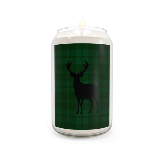 Eco-Friendly Scented Soy Candle - Rustic Deer Design, 13.75oz