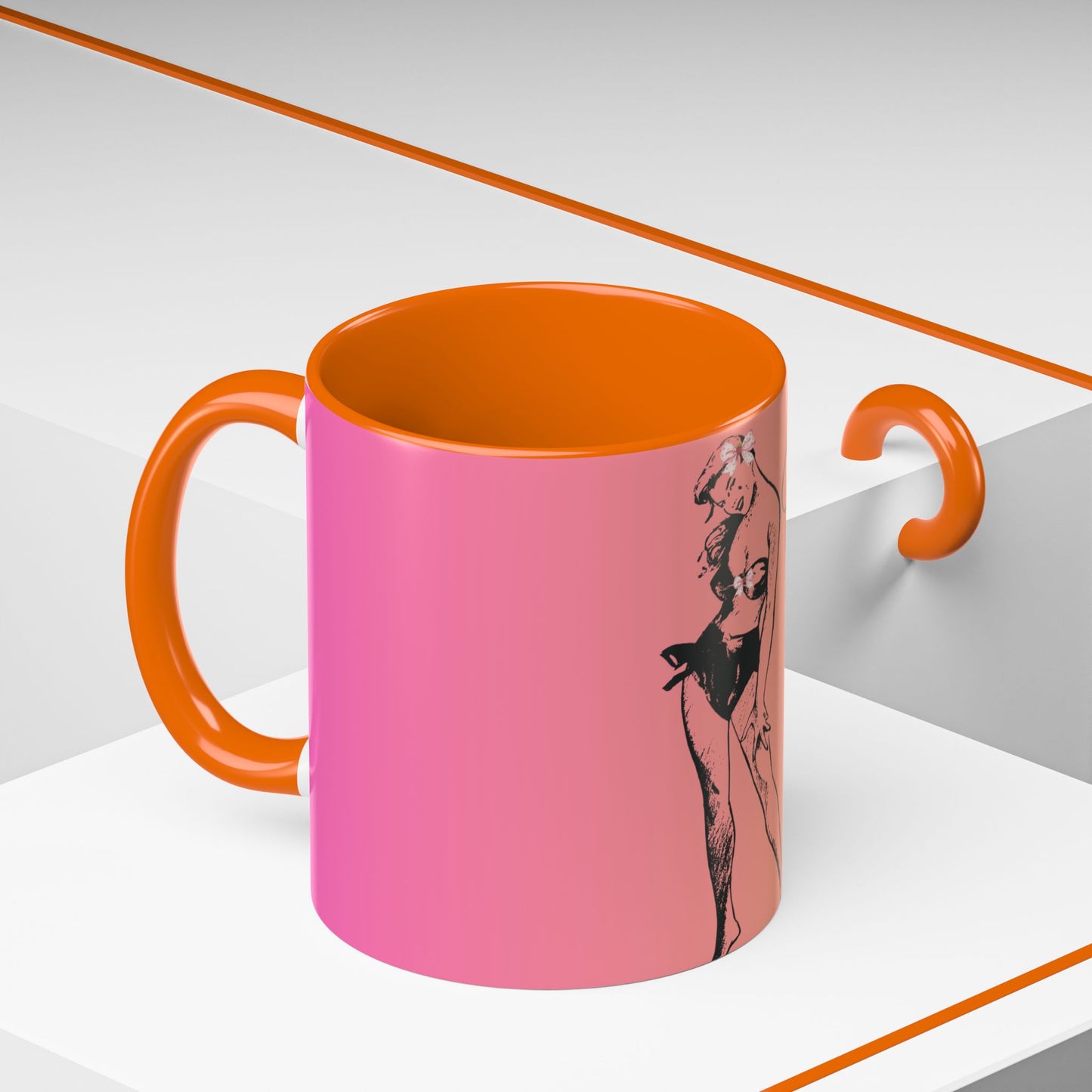 Island Girl Accent Coffee Mug | Retro Drinkware, Beach Gift, Summer Vibes, Unique Morning Brew, Gift for Her