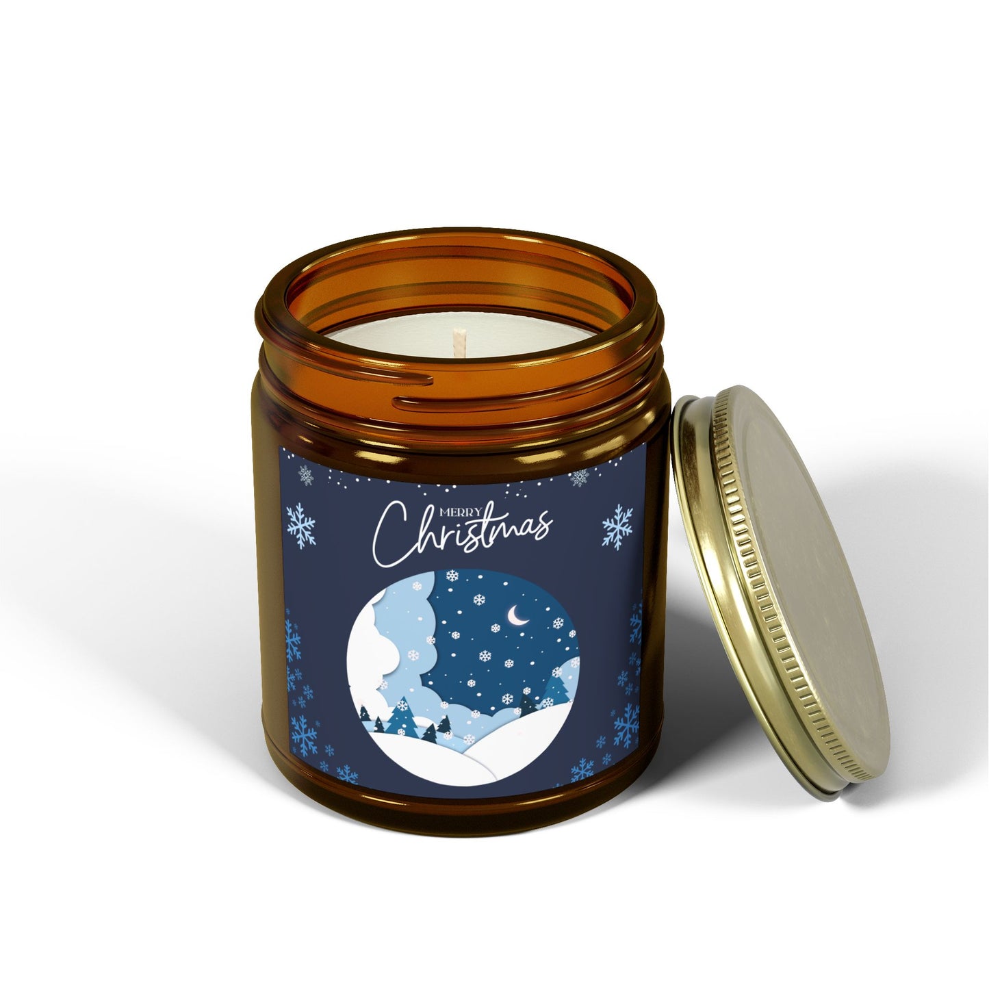 Christmas Scented Candle, Holiday Decor, Gift Idea, Winter Fragrance, Cozy Home Atmosphere