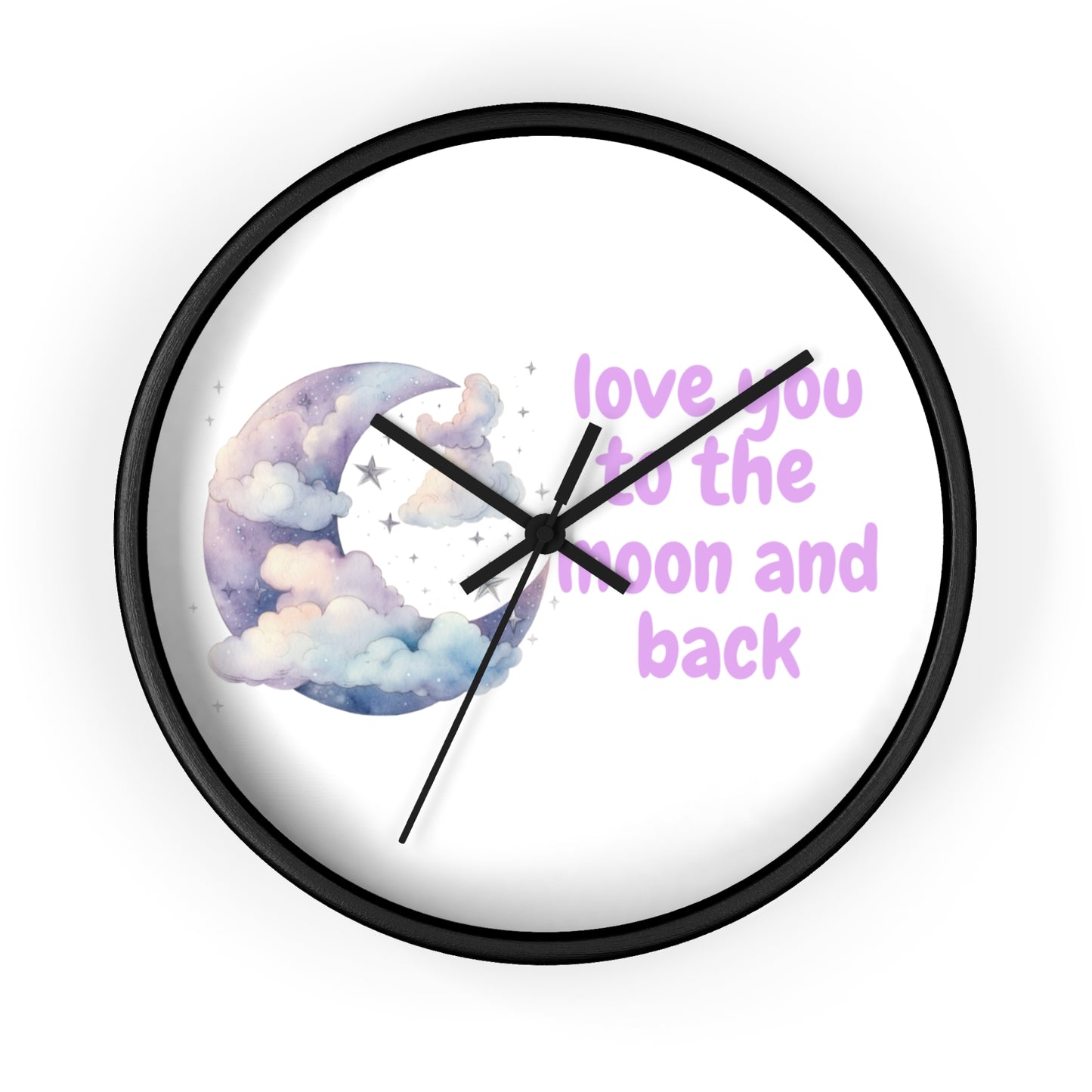 Whimsical Moon Wall Clock - Love You to the Moon and Back, Celestial Home Decor, Unique Gift, Baby Nursery, Romantic Decor, [...]