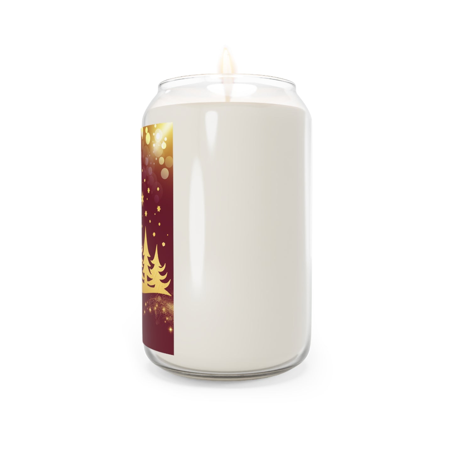 Holiday Scented Soy Candle - 13.75oz - Festive Pine & Bokeh Glow