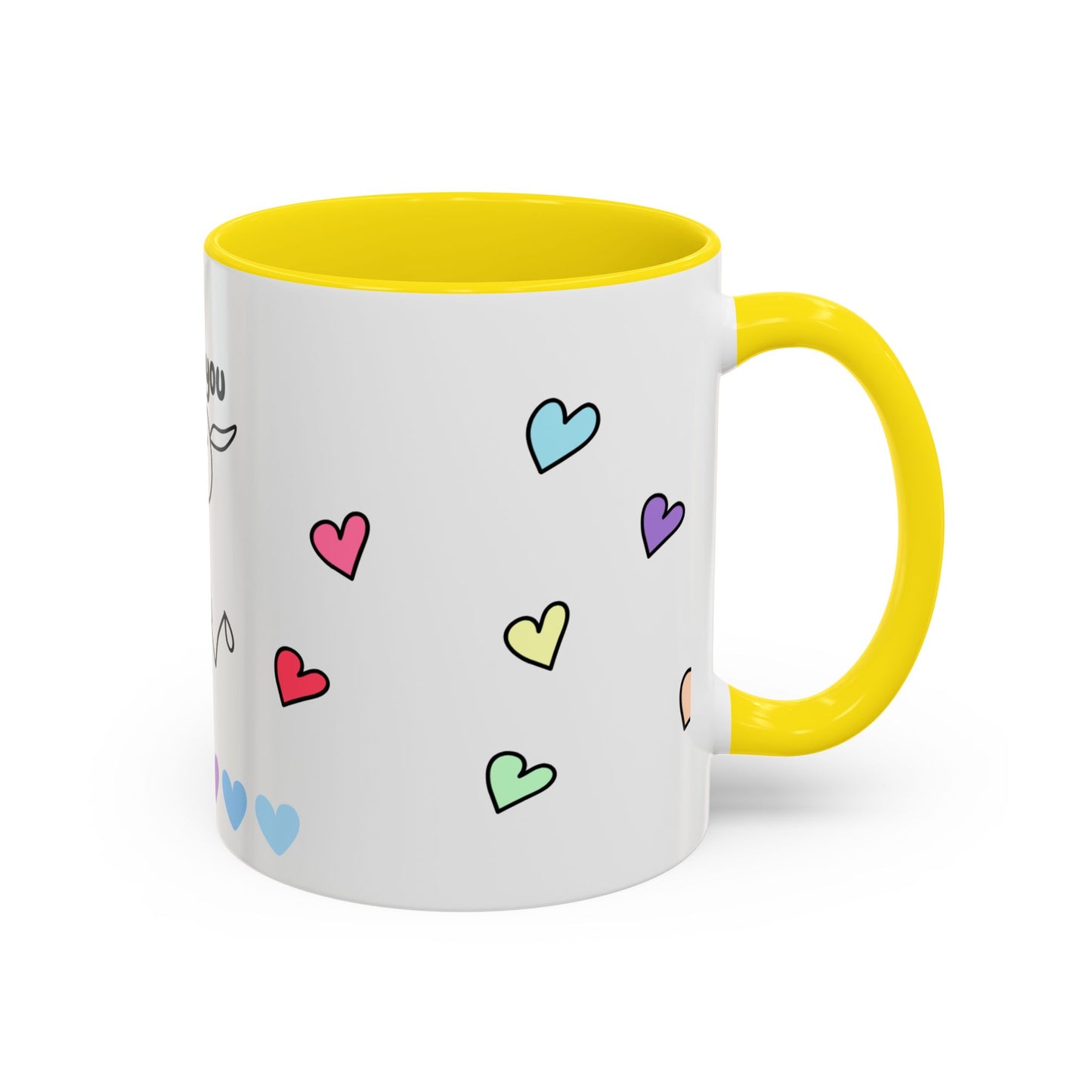 Miss You Accent Coffee Mug - Heartwarming Gift for Friends, Loved Ones, Birthdays, Valentine's Day, Coffee Lovers