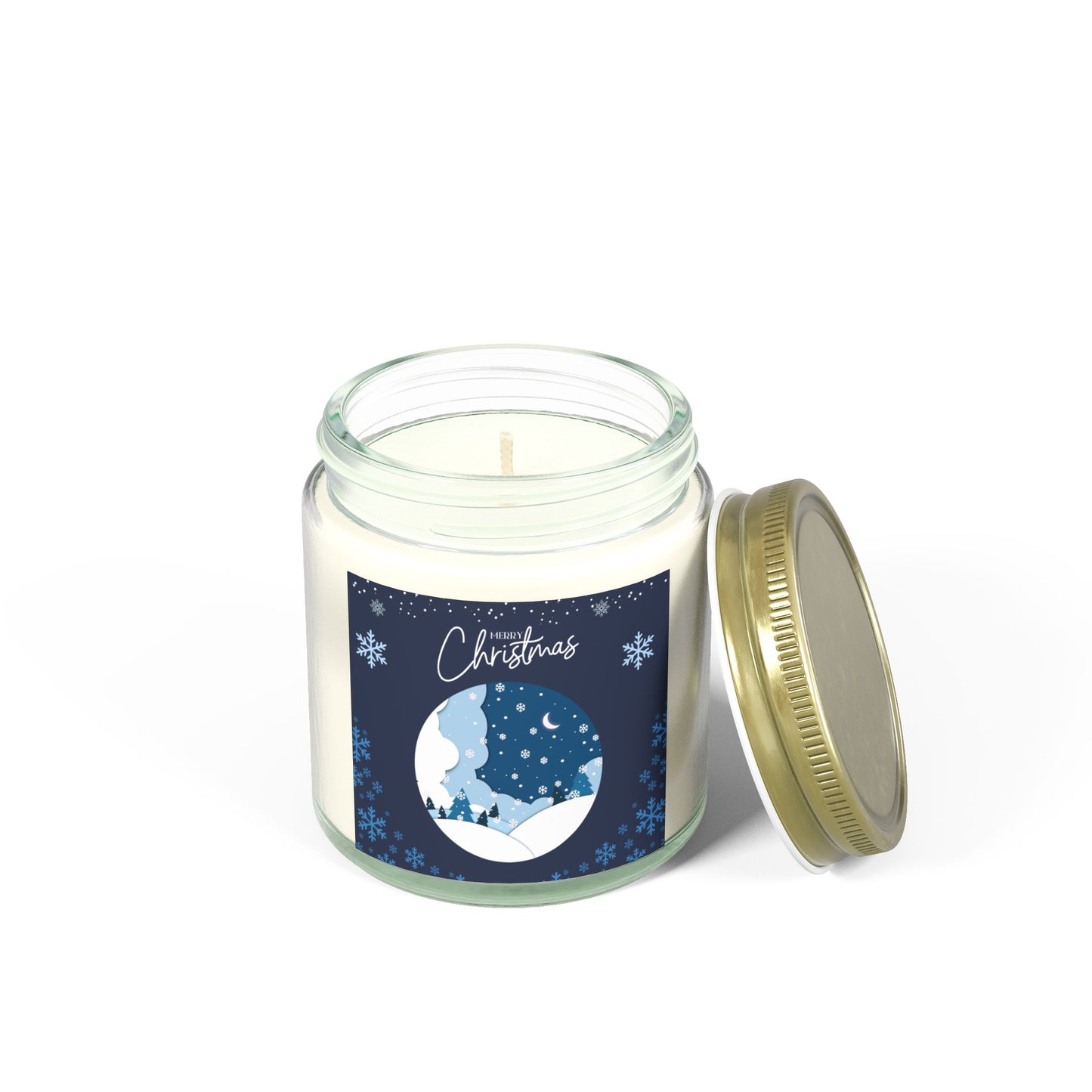 Christmas Scented Candle, Holiday Decor, Gift Idea, Winter Fragrance, Cozy Home Atmosphere