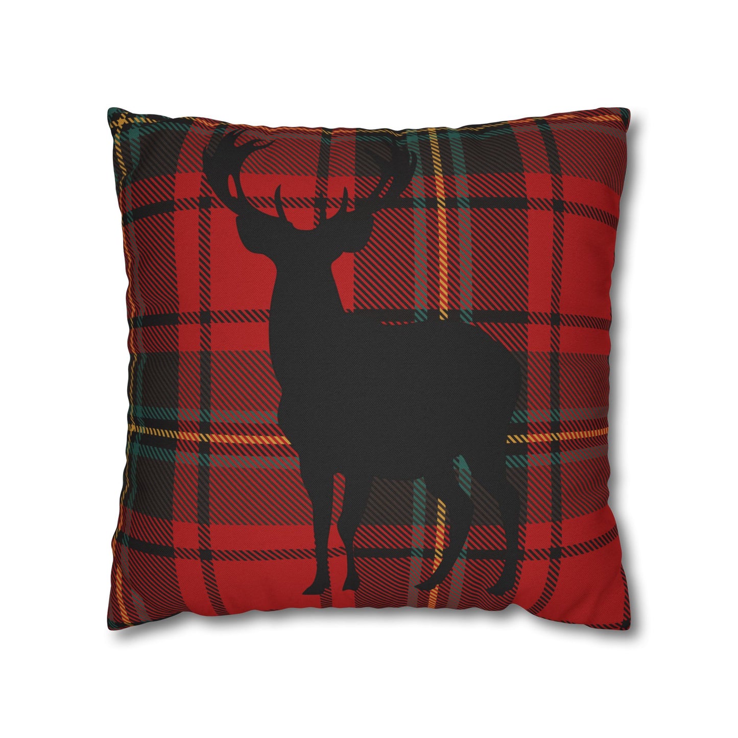 Rustic Deer Plaid Pillowcase