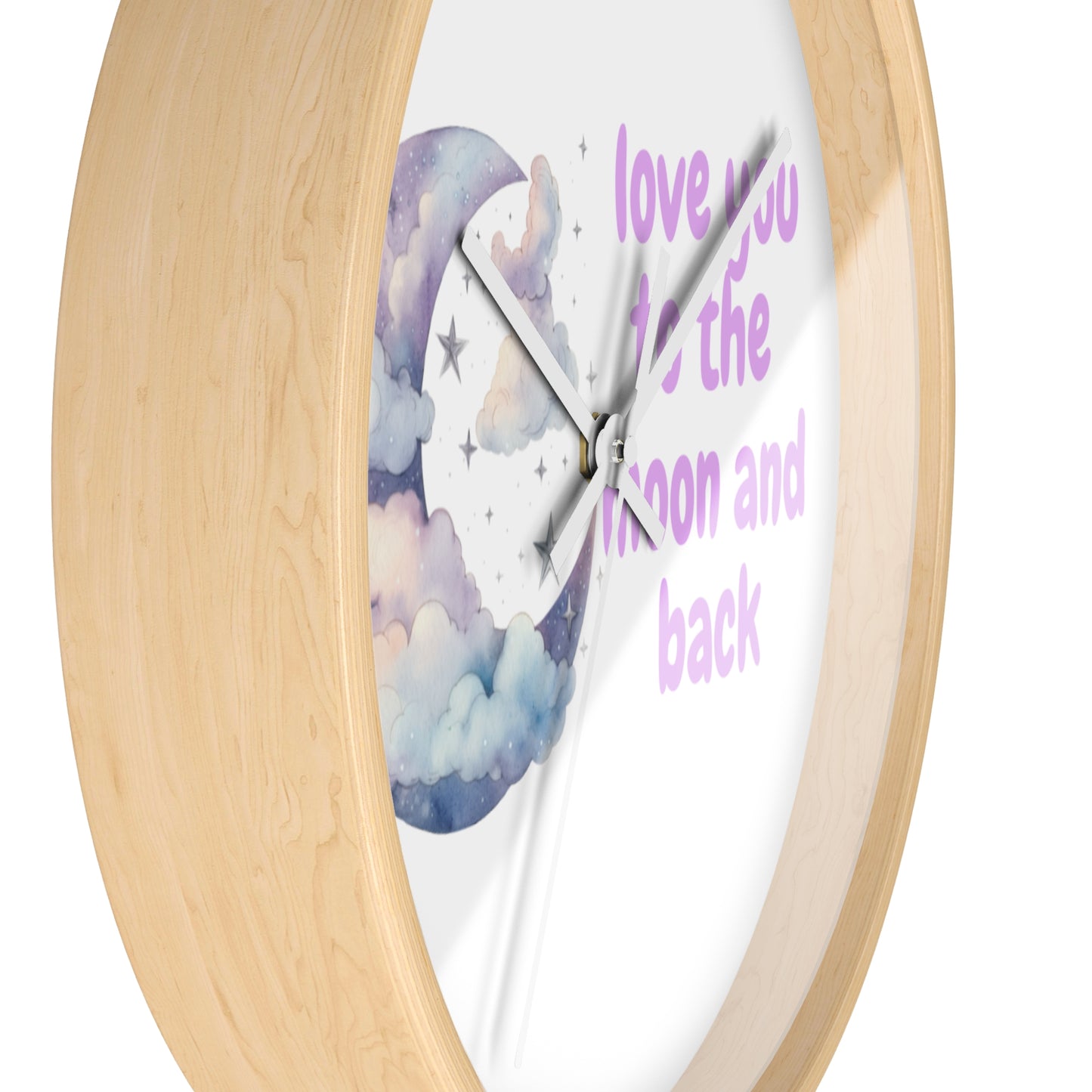 Whimsical Moon Wall Clock - Love You to the Moon and Back, Celestial Home Decor, Unique Gift, Baby Nursery, Romantic Decor, [...]