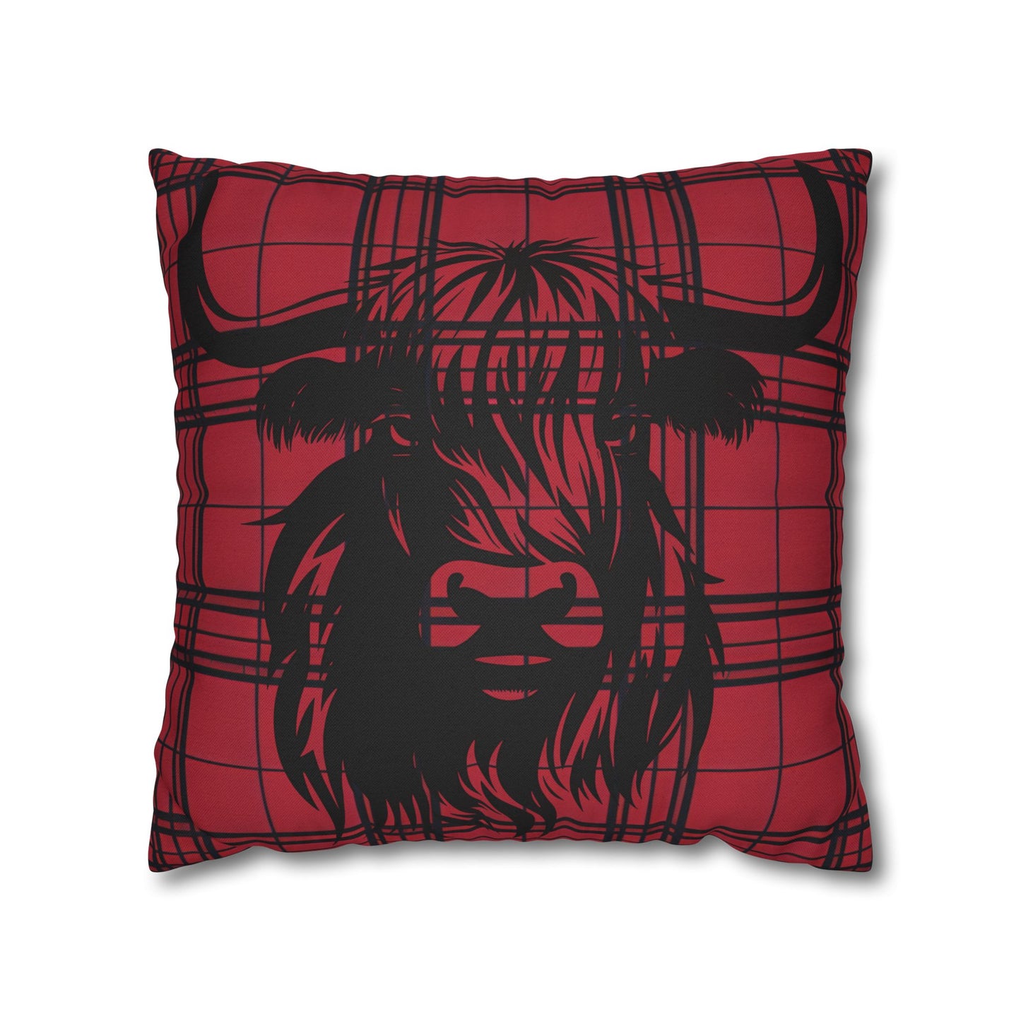 Highland Cow Pillowcase, Rustic Farmhouse Decor, Gift for Animal Lovers, Cozy Home Accent, Wedding or Housewarming Gift