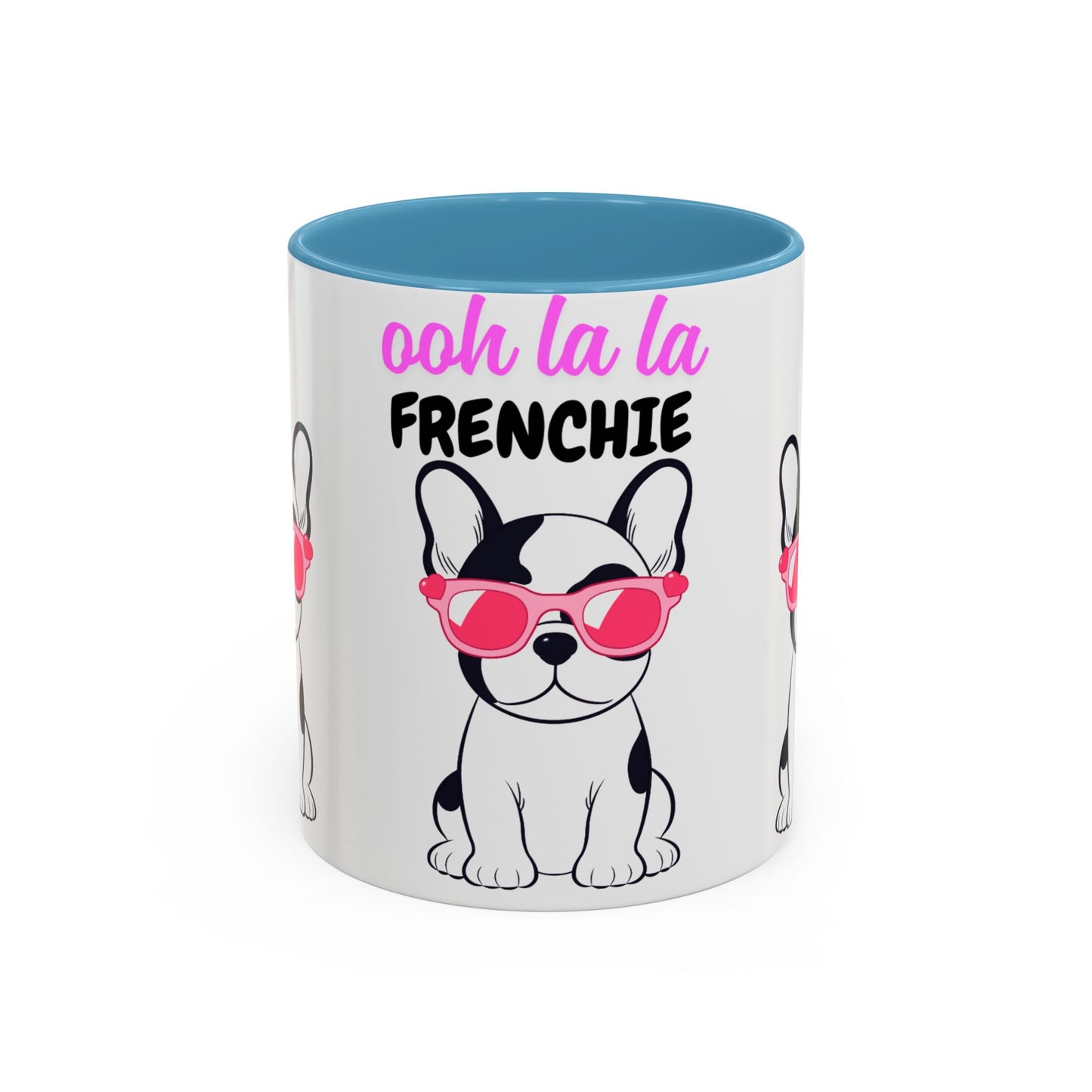 Trendy French Bulldog Coffee Mug, Dog Lover Gift, Ooh La La Frenchie Mug, Cute Pet Mug, Fun Drinkware, Animal Lover Cup
