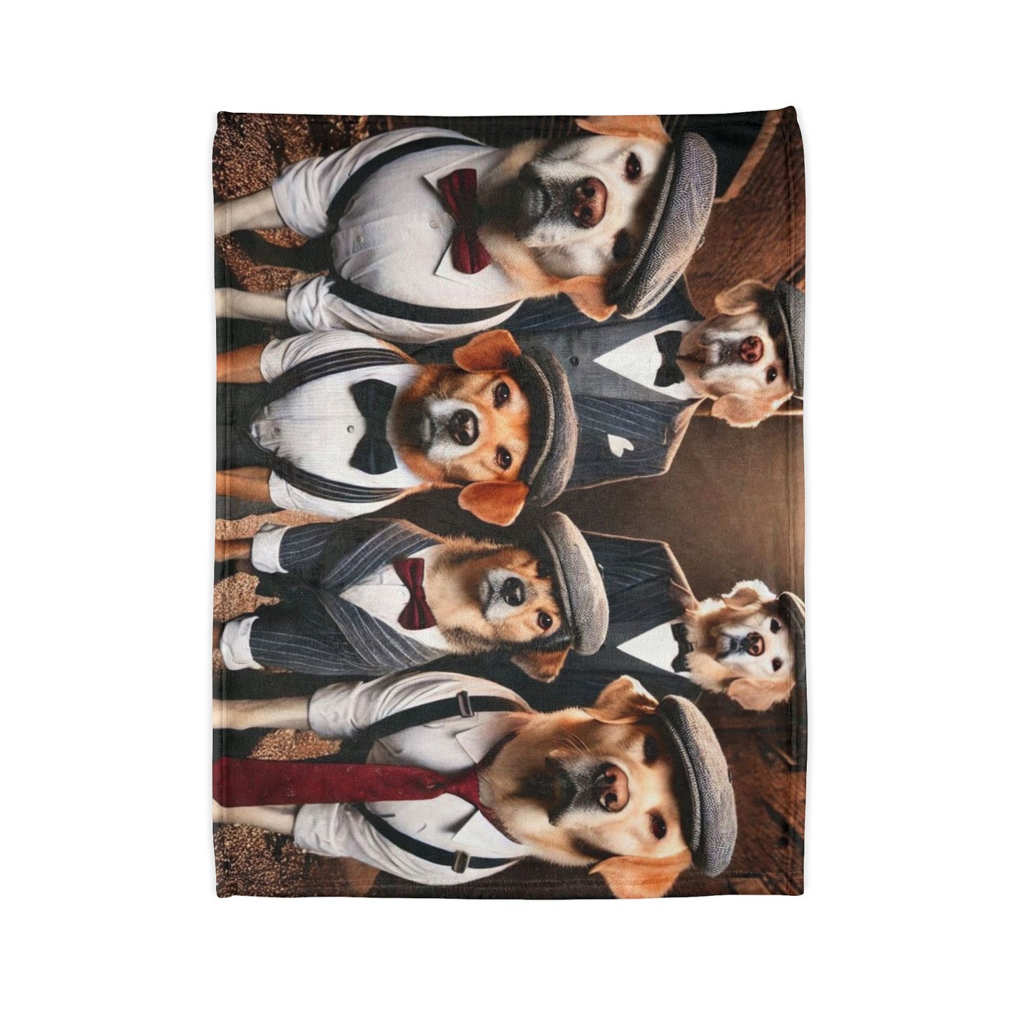 Stylish Dog-Themed Blanket, Fun Pet Gift, Cozy Home Decor, Dog Lover's Celebration Blanket, Unique Pet Lover Gift, Cute Puppy Blanket