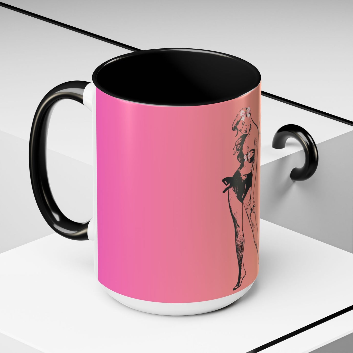 Island Girl Accent Coffee Mug | Retro Drinkware, Beach Gift, Summer Vibes, Unique Morning Brew, Gift for Her