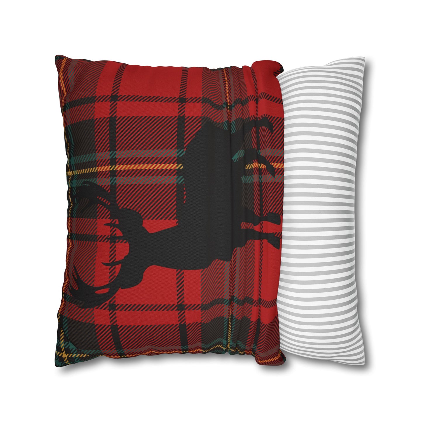 Rustic Deer Plaid Pillowcase