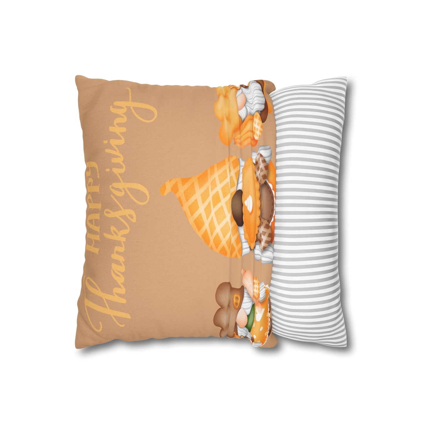Thanksgiving Gnome Pillowcase - Cozy Fall Decor