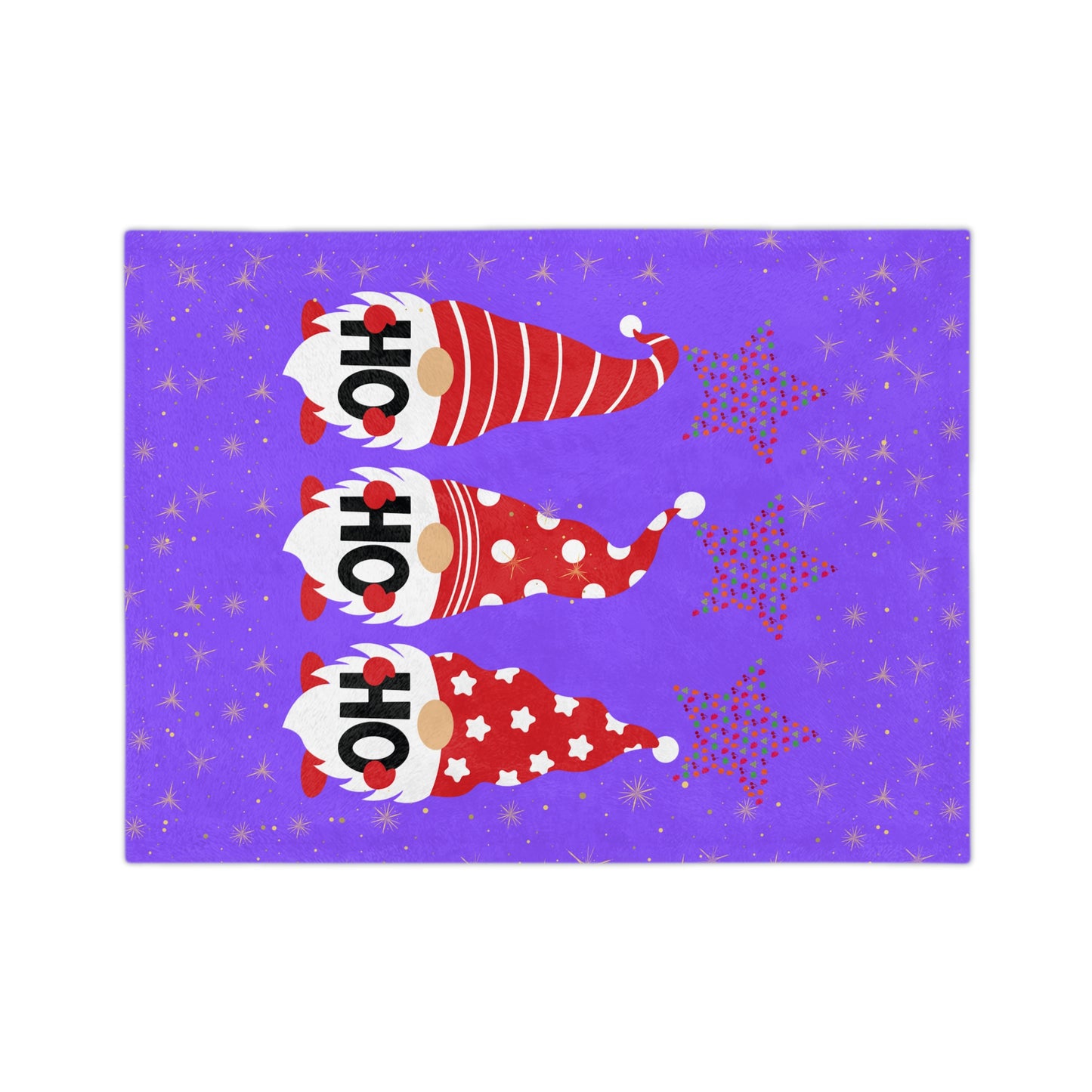 Cozy Holiday Gnome Blanket - Soft Microfiber Plush, Great for Christmas Gifts, Home Décor, Snuggling, Kid's Bedroom