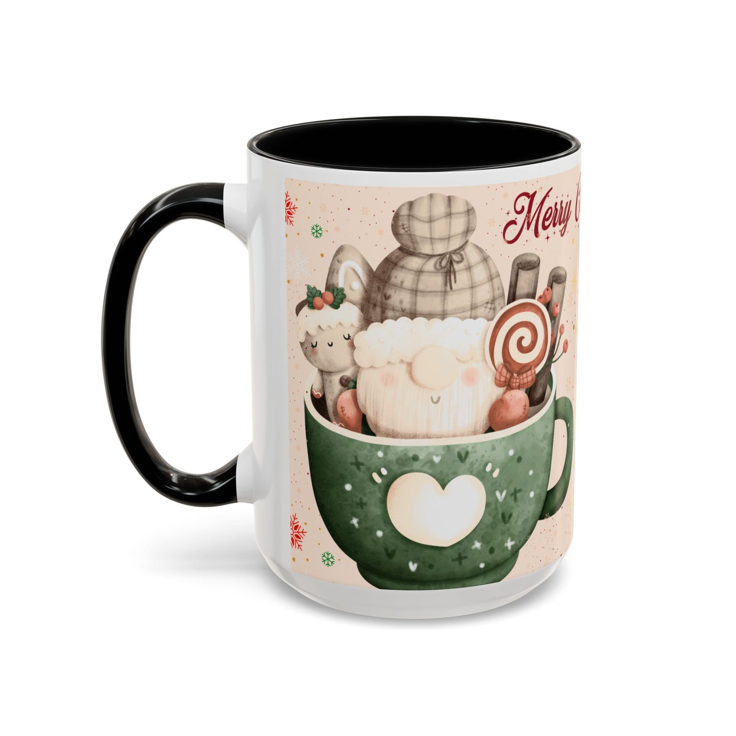 Holiday Coffee Mug – Merry Christmas Design, Cute Gift for Coffee Lovers, Festive Mug for Winter Celebrations, Unique Holiday Decor