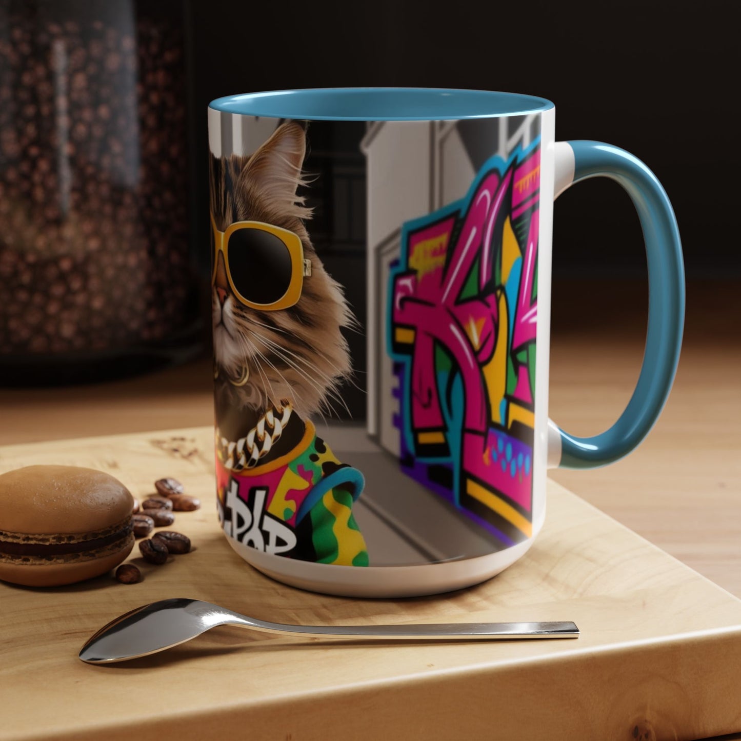 Trendy Cat-Inspired Coffee Mug, Cool Cat Mug for Animal Lovers, Gift for Cat Owners, Unique Pet Lover Coffee Cup, Office Mug