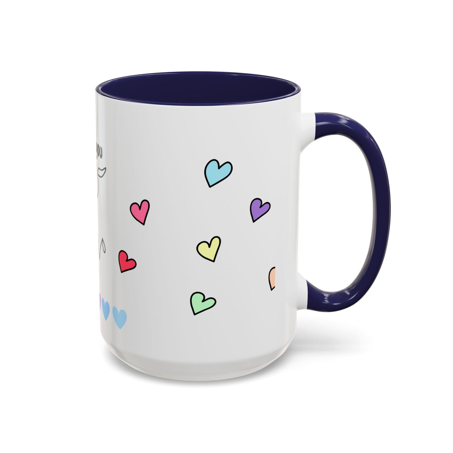 Miss You Accent Coffee Mug - Heartwarming Gift for Friends, Loved Ones, Birthdays, Valentine's Day, Coffee Lovers