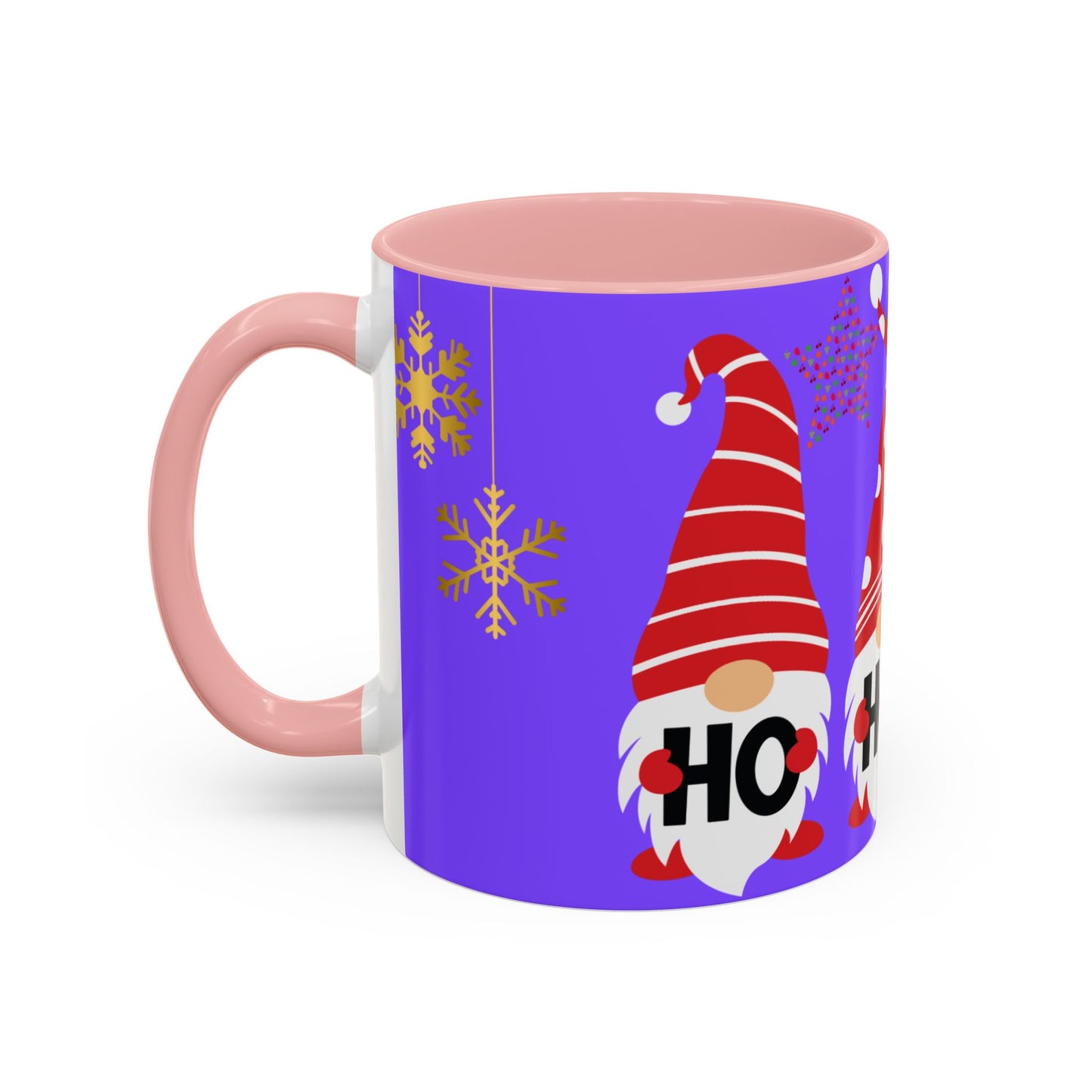 Gnome Holiday Coffee Mug, Festive Mug, Christmas Gift Mug, Cute Gnome Cup, Ho Ho Ho Coffee Mug