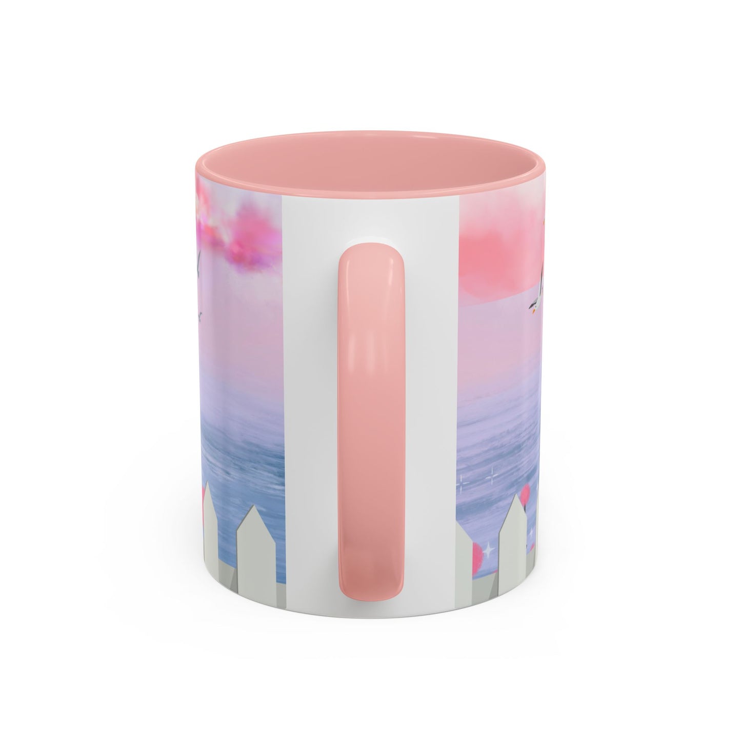 Coastal Accent Coffee Mug - Beach Vibes, Ocean Lovers, Nautical Gift, Seagull Design, Serene Decor