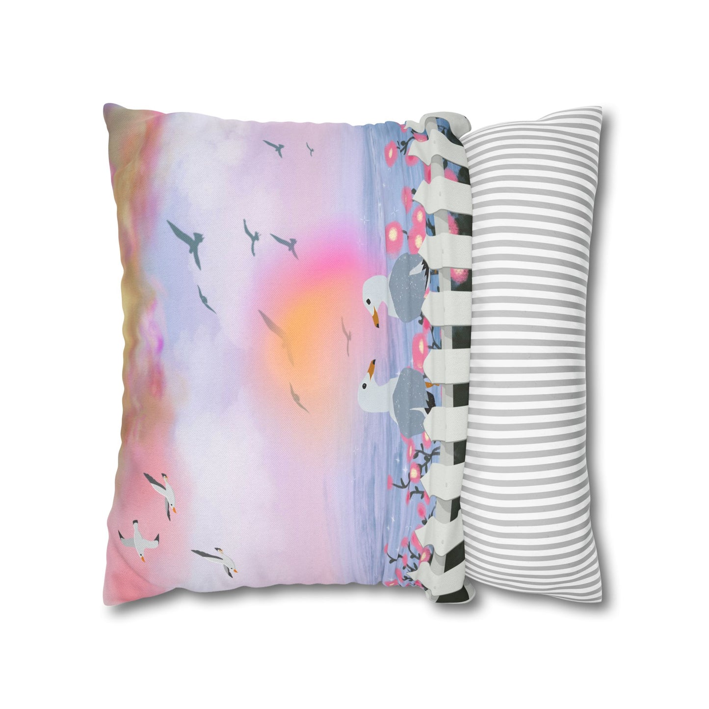 Coastal Seagull Pillowcase - Sea Inspired Cushion Cover for Home Decor, Beach House Gift, Nautical Accent, Summer Vibes, Decorative [...]