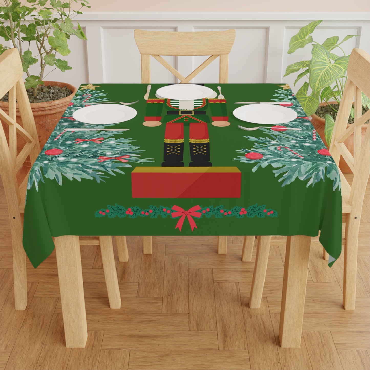 Nutcracker Christmas Tablecloth