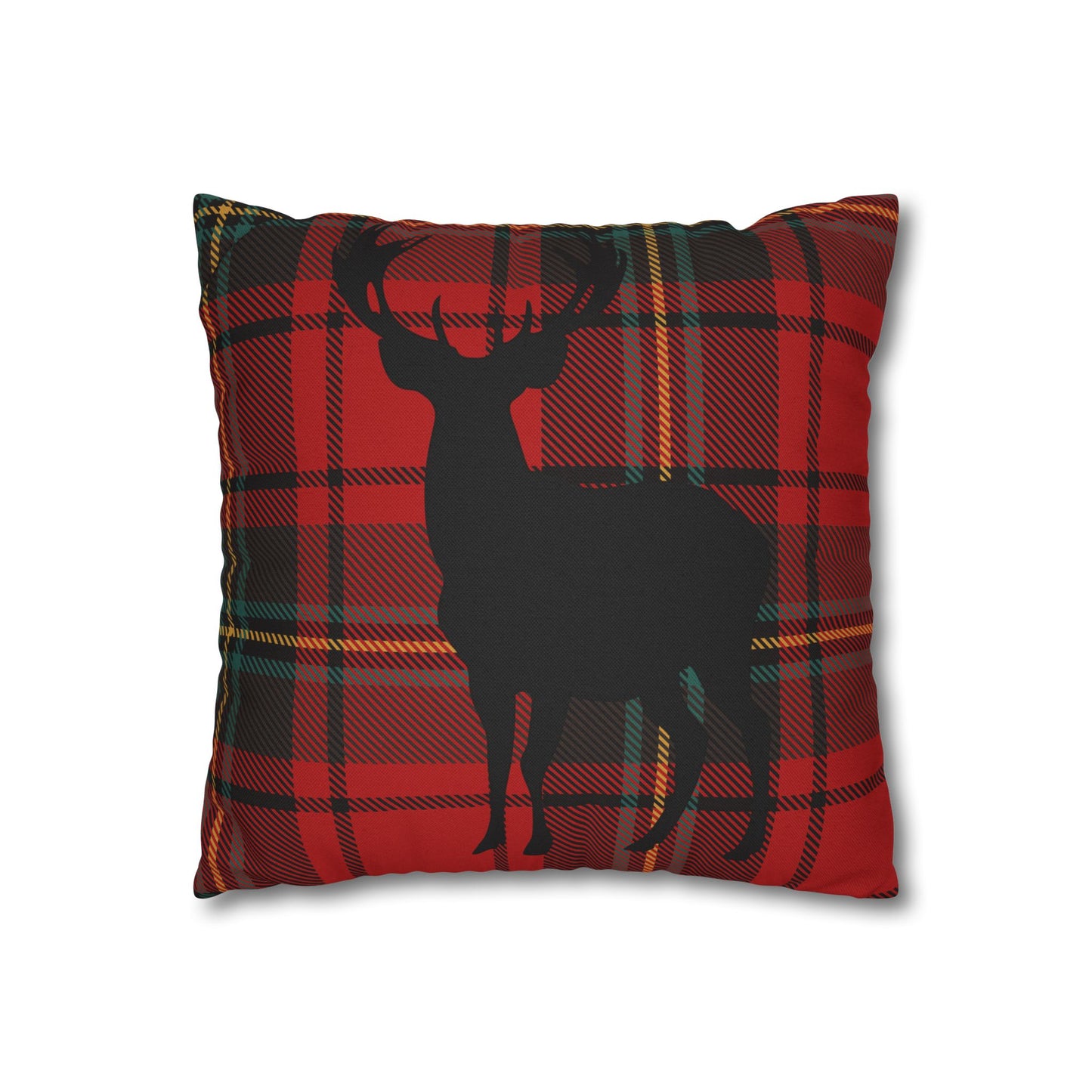Rustic Deer Plaid Pillowcase