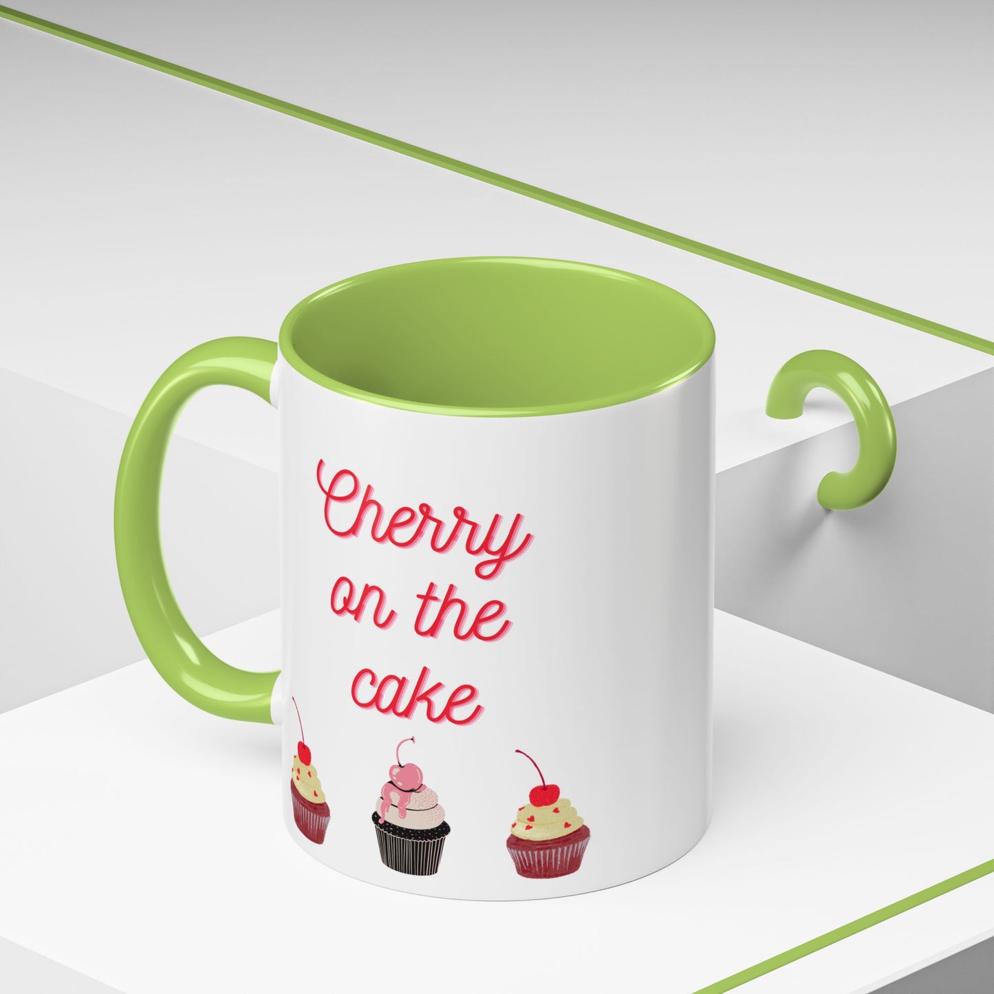 Cute Cupcake Themed Coffee Mug, Sweet Gift for Birthdays, Party Favor, Baking Lover, Kitchen Decor, Cherry on the Cake