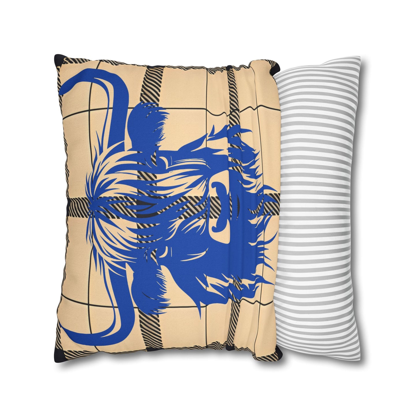 Blue Highland Cow Pillowcase, Rustic Home Decor, Farmhouse Style, Cozy Living Room, Gift for Cow Lovers, Unique Cushion Cover