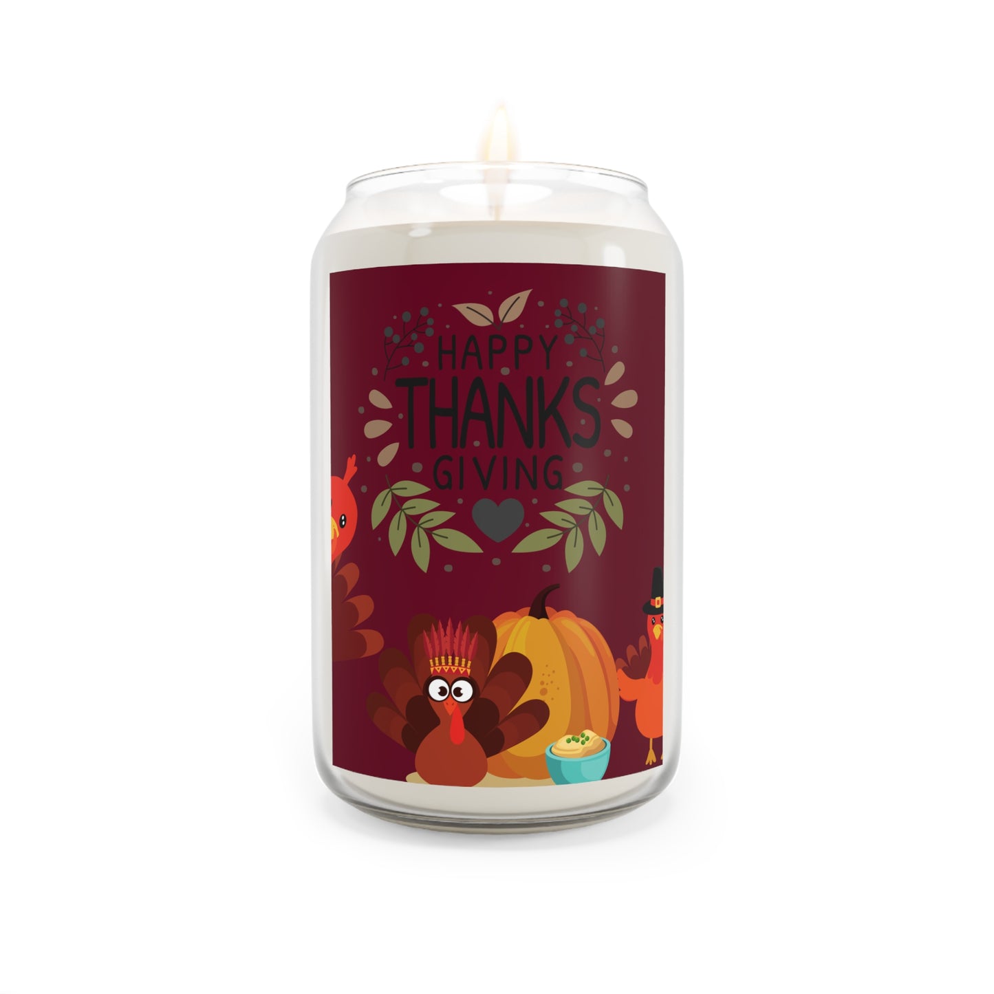 Thanksgiving Scented Soy Candle 13.75oz - Happy Thanksgiving Decor