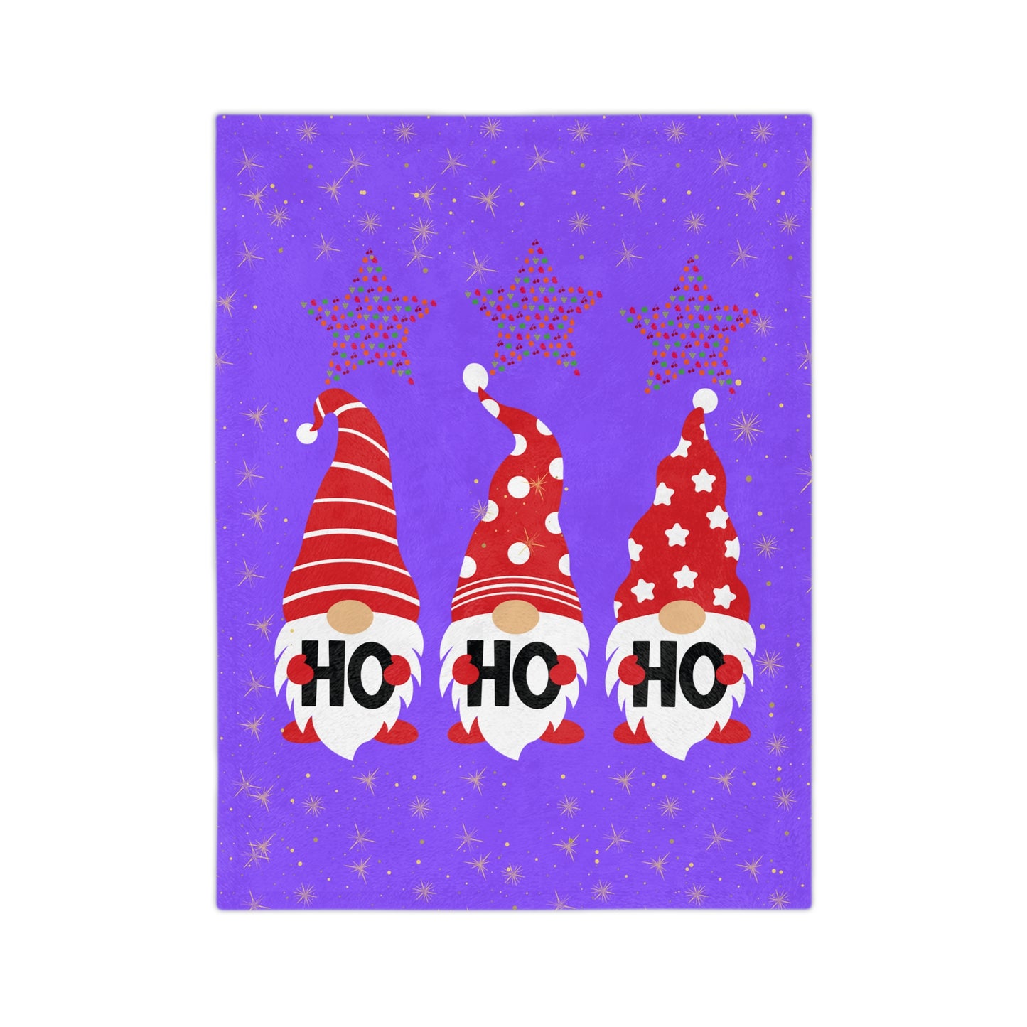 Cozy Holiday Gnome Blanket - Soft Microfiber Plush, Great for Christmas Gifts, Home Décor, Snuggling, Kid's Bedroom