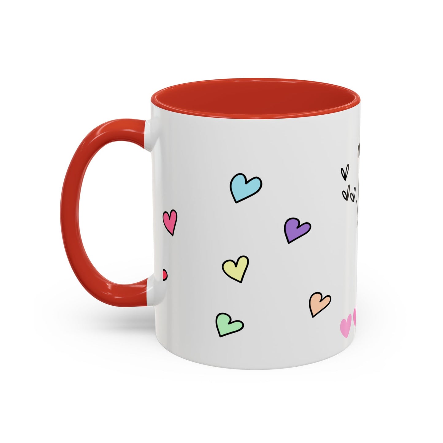 Miss You Accent Coffee Mug - Heartwarming Gift for Friends, Loved Ones, Birthdays, Valentine's Day, Coffee Lovers