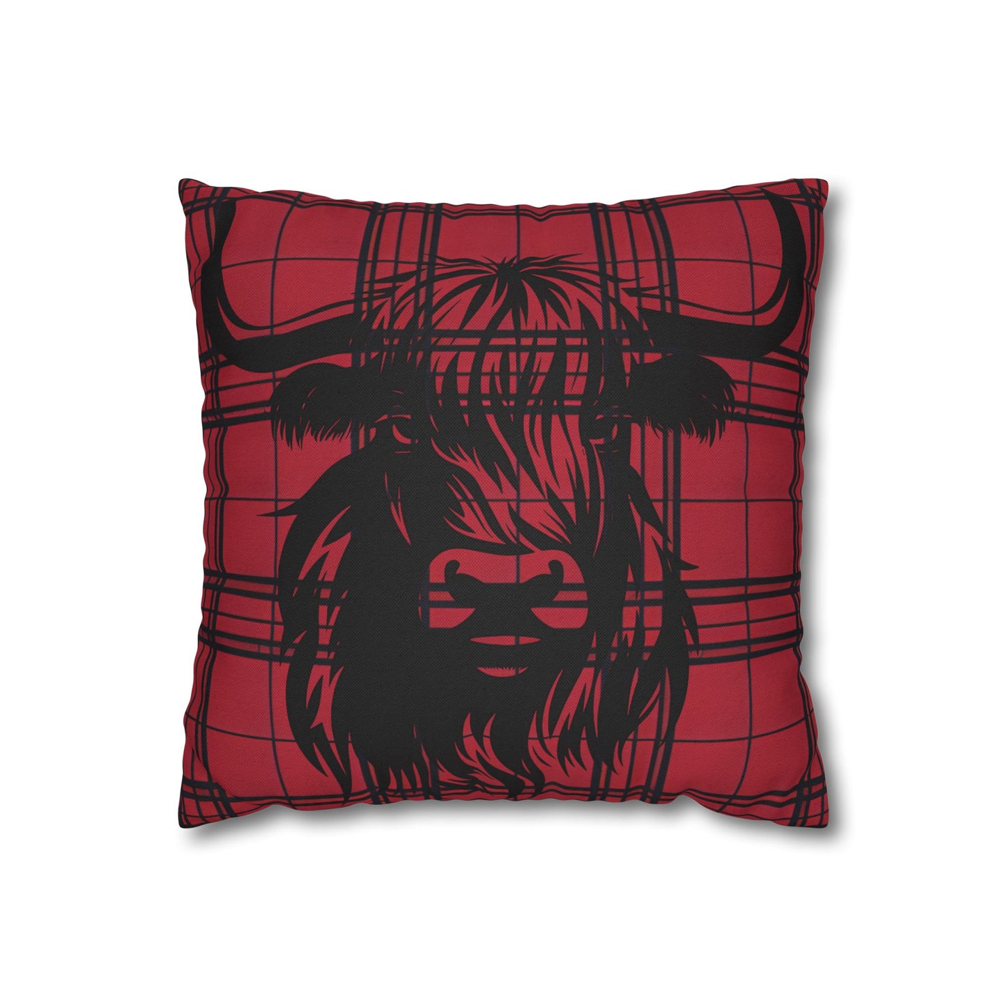 Highland Cow Pillowcase, Rustic Farmhouse Decor, Gift for Animal Lovers, Cozy Home Accent, Wedding or Housewarming Gift