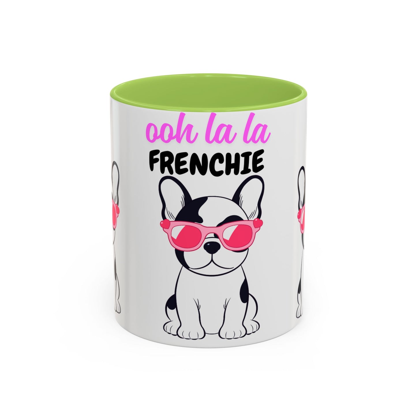 Trendy French Bulldog Coffee Mug, Dog Lover Gift, Ooh La La Frenchie Mug, Cute Pet Mug, Fun Drinkware, Animal Lover Cup
