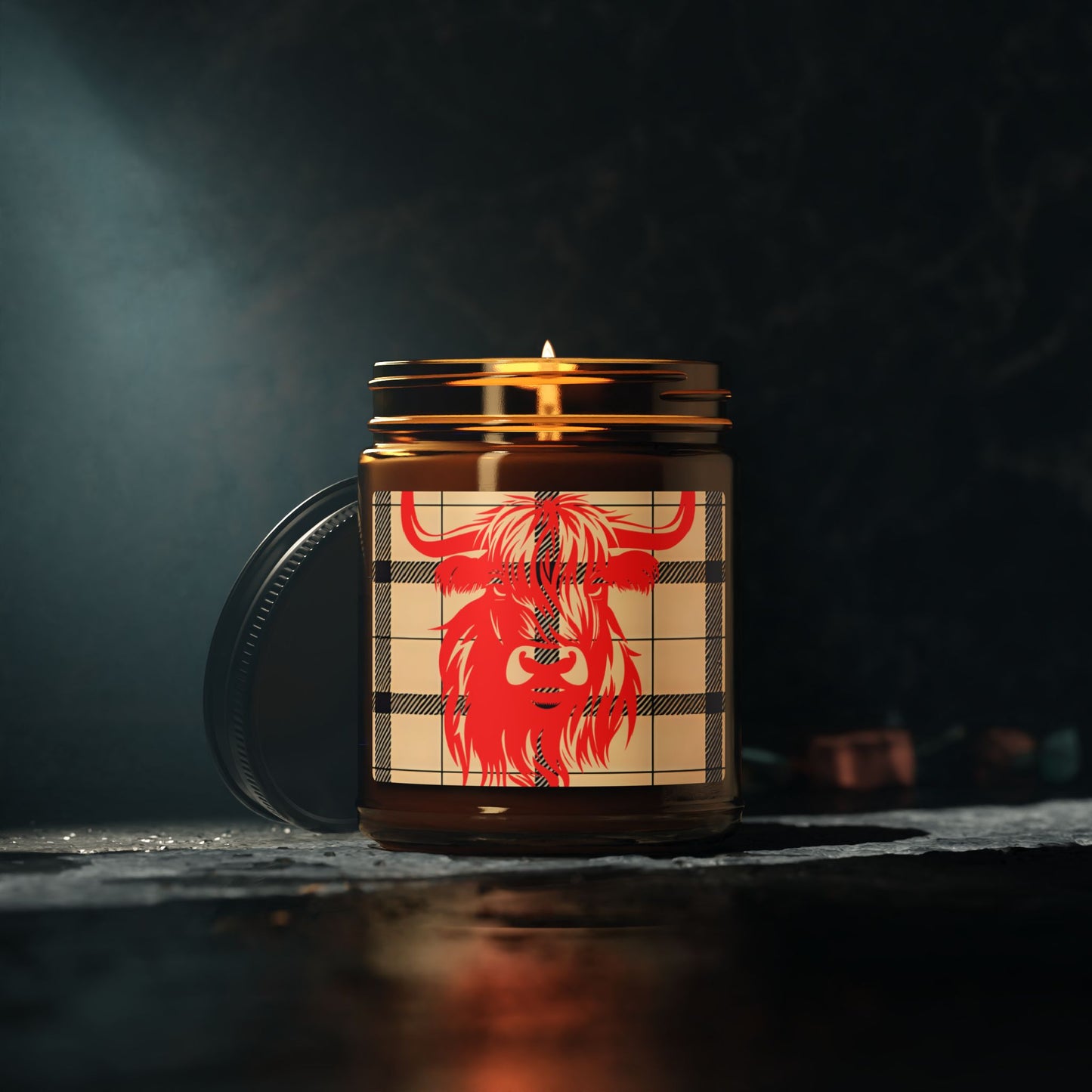 Rustic Highland Cow Candle - Cozy Home Decor, Gift for Animal Lovers, Farmhouse Scented Soy Candle, Perfect for Birthdays, Relaxation, [...]