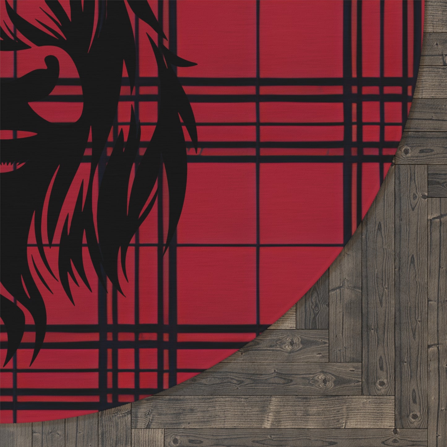 Highland Cow Round Rug, Cozy Floor Mat, Rustic Home Decor, Animal Lover Gift, Boho Chic Rug, Farmhouse Style Decoration