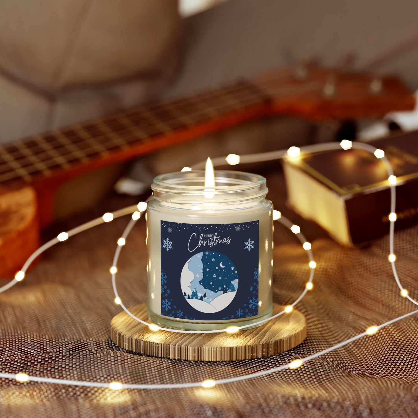 Christmas Scented Candle, Holiday Decor, Gift Idea, Winter Fragrance, Cozy Home Atmosphere
