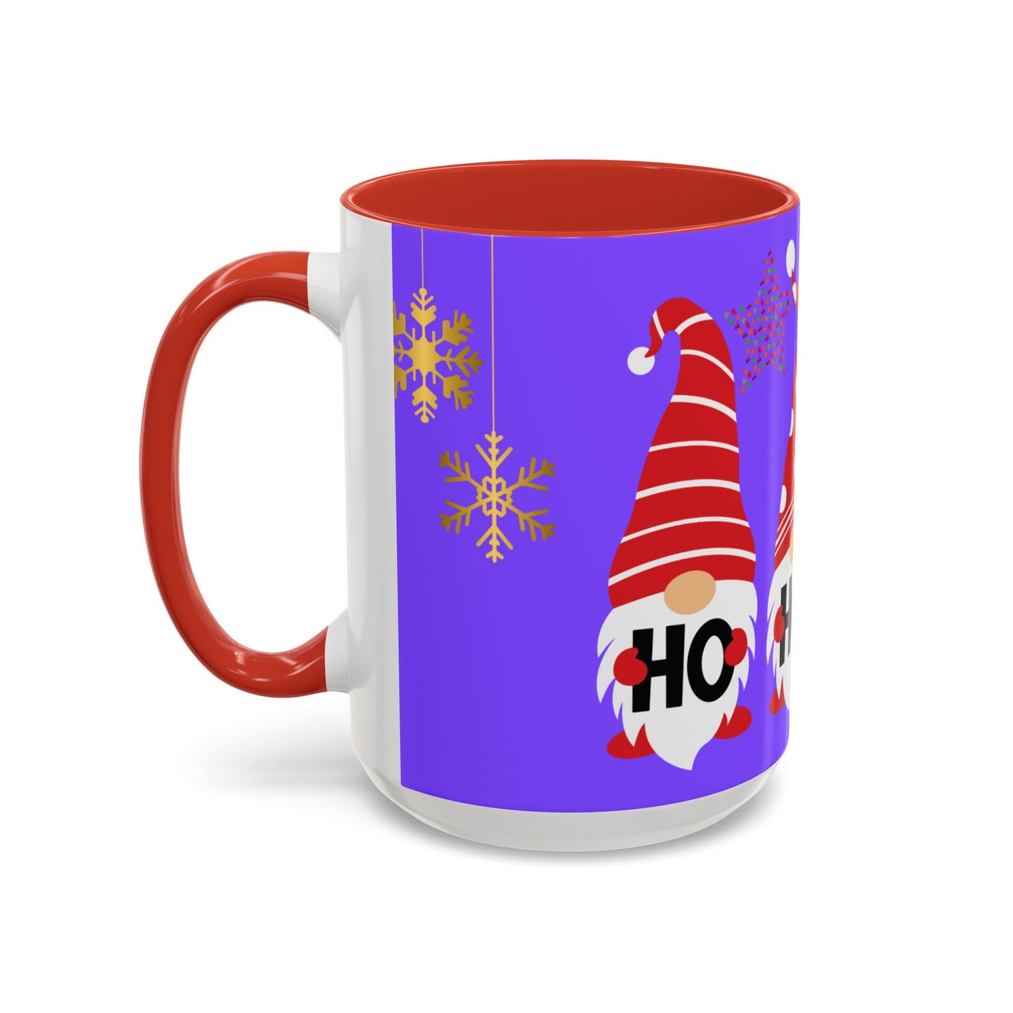Gnome Holiday Coffee Mug, Festive Mug, Christmas Gift Mug, Cute Gnome Cup, Ho Ho Ho Coffee Mug