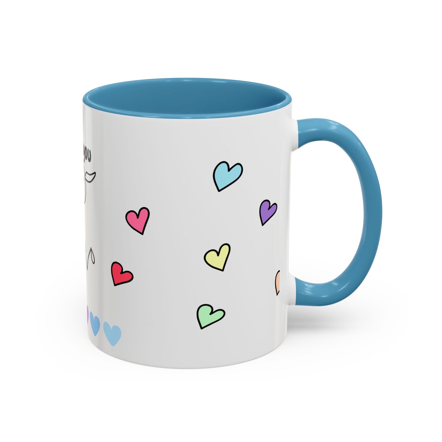 Miss You Accent Coffee Mug - Heartwarming Gift for Friends, Loved Ones, Birthdays, Valentine's Day, Coffee Lovers