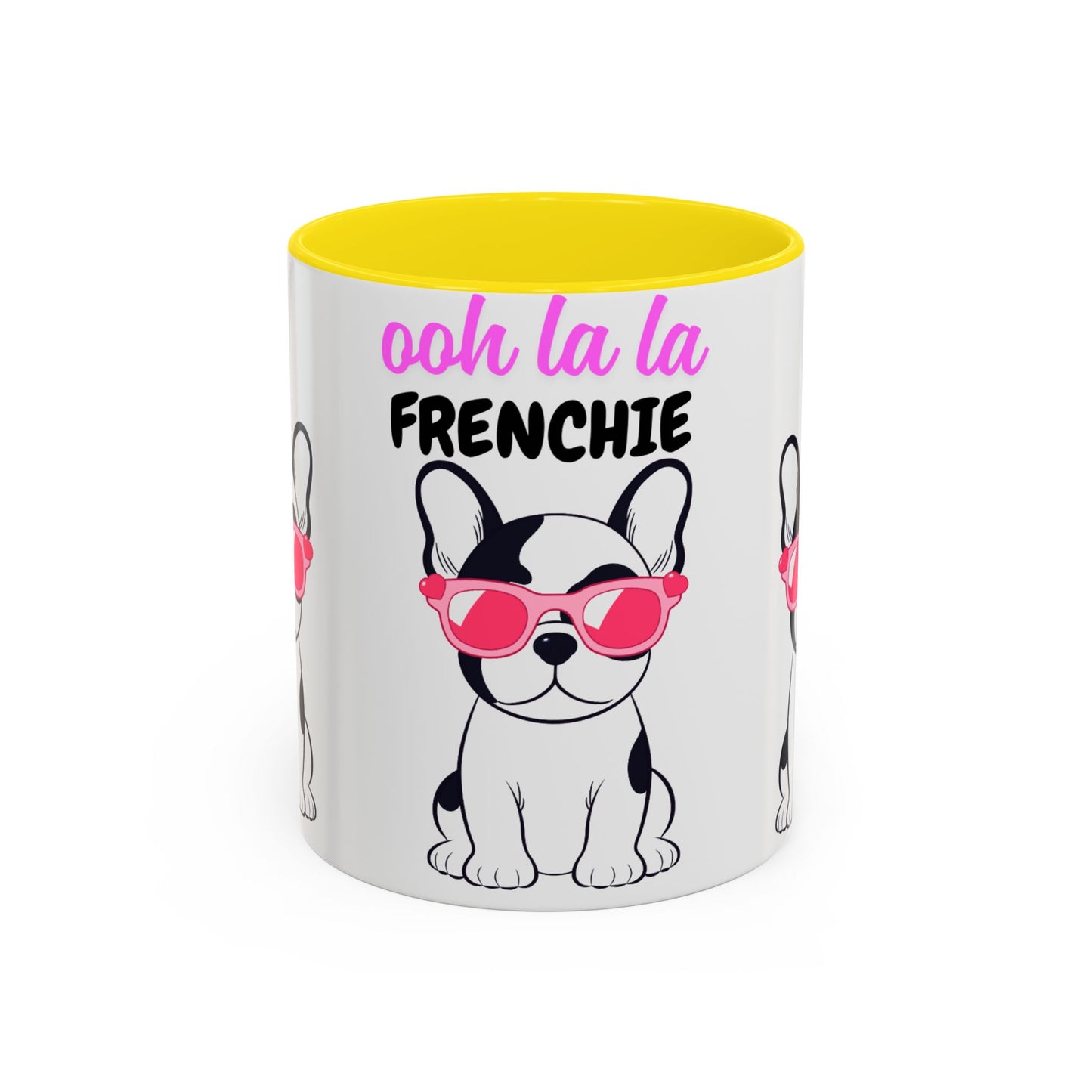 Trendy French Bulldog Coffee Mug, Dog Lover Gift, Ooh La La Frenchie Mug, Cute Pet Mug, Fun Drinkware, Animal Lover Cup