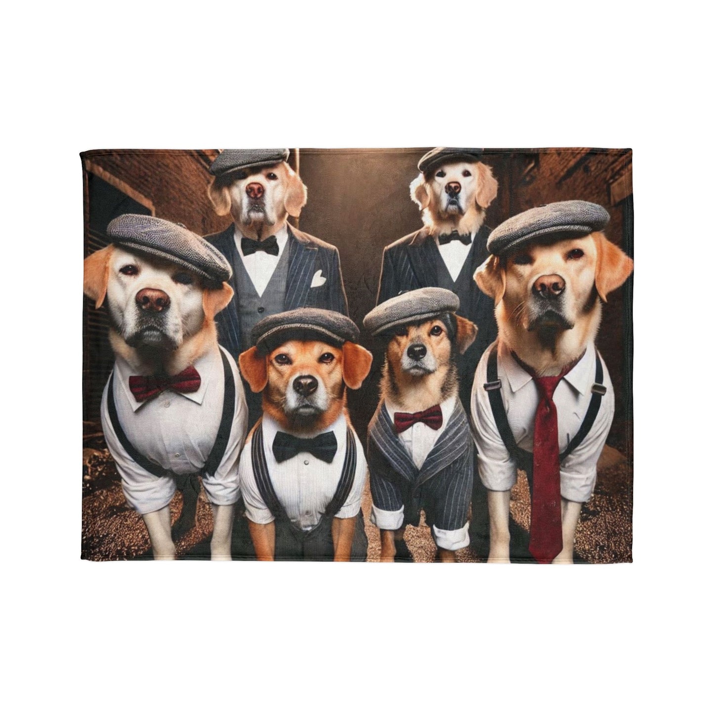 Stylish Dog-Themed Blanket, Fun Pet Gift, Cozy Home Decor, Dog Lover's Celebration Blanket, Unique Pet Lover Gift, Cute Puppy Blanket