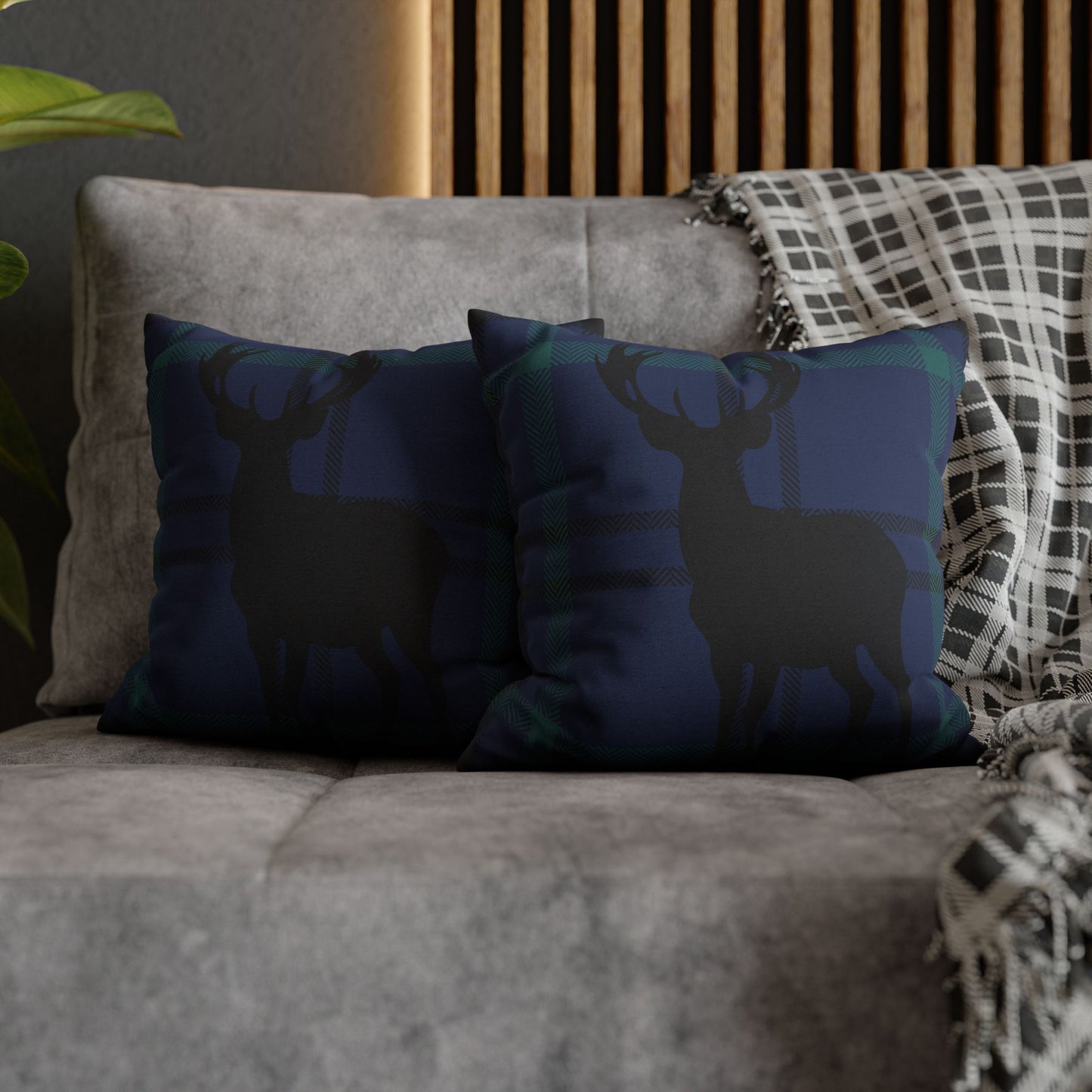 Rustic Deer Print Pillowcase - Cozy Home Decor